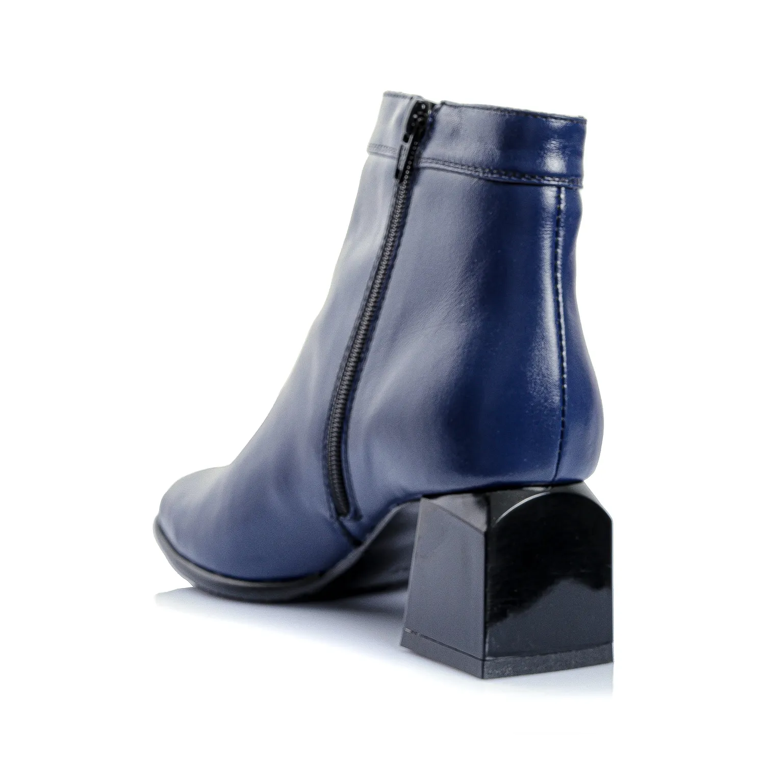 Catinca Shoes G442 BB ghete dama piele albastru box