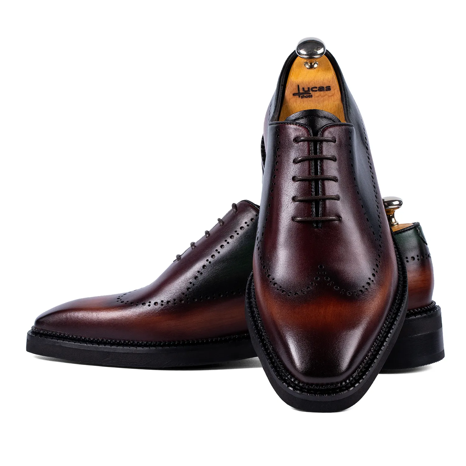 Lucas Shoes Elegant 906 pantofi verde patina