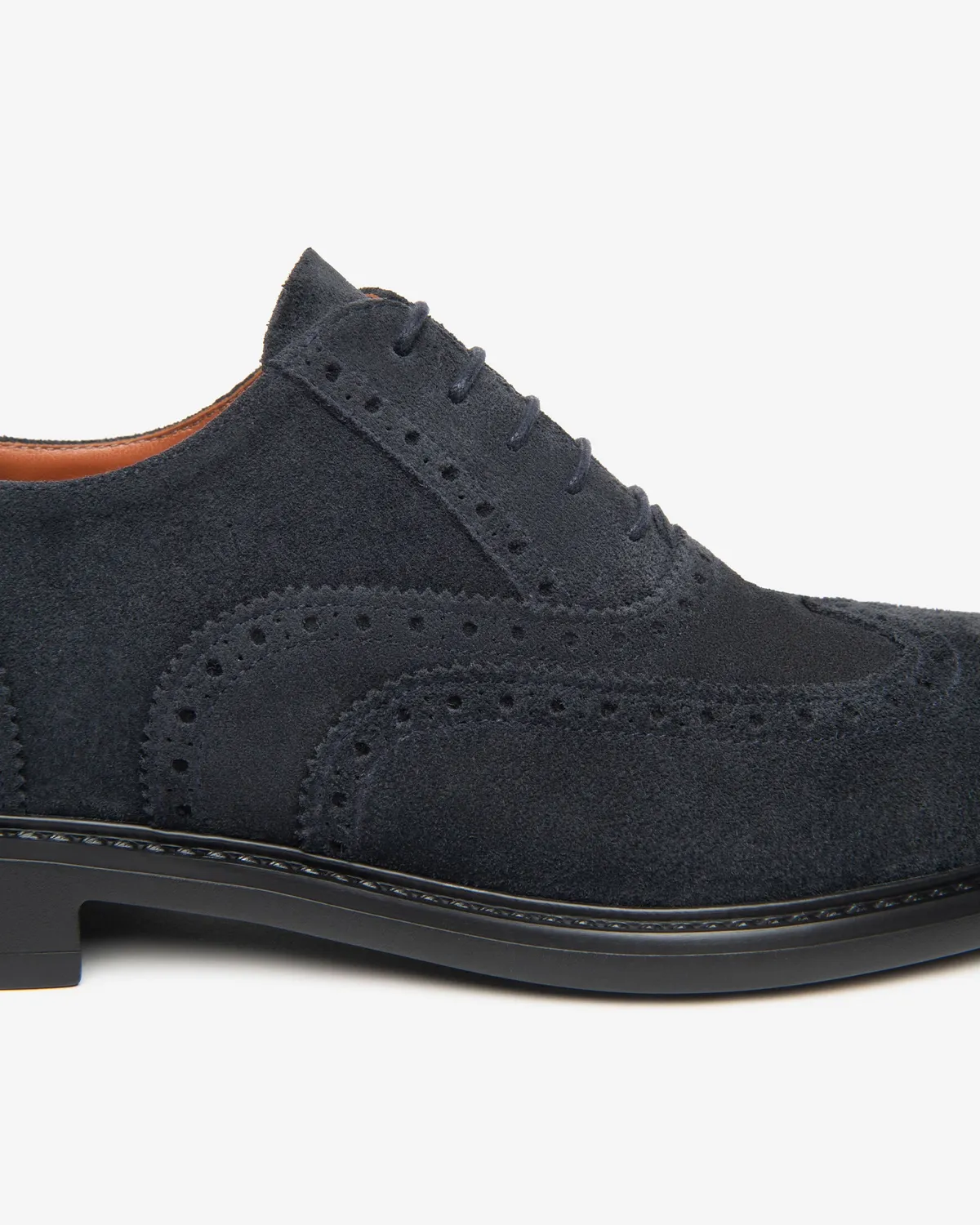 NeroGiardini pantofi oxford piele intoarsa brogue
