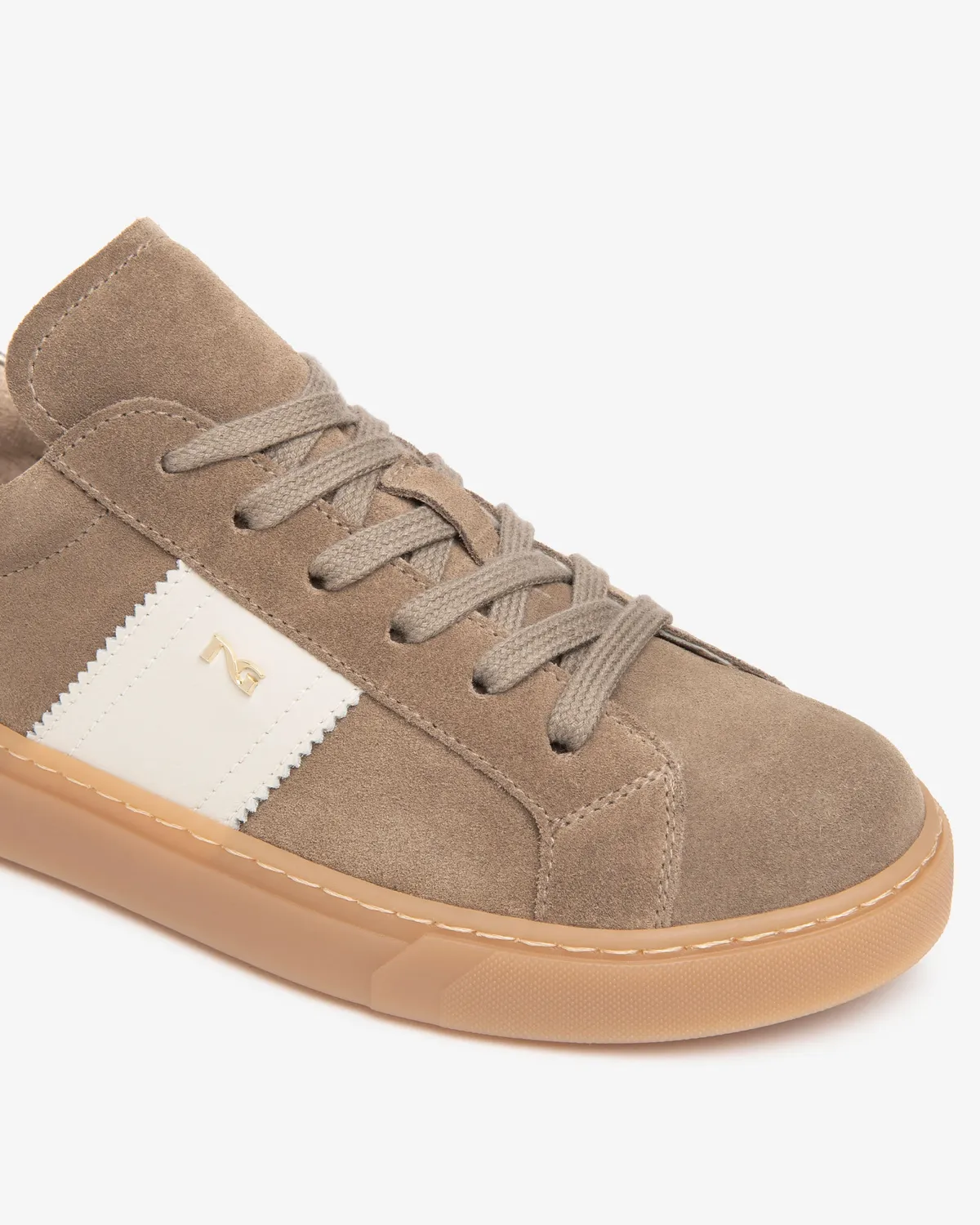 NeroGiardini sneakers piele dama cu piele intoarsa toamna