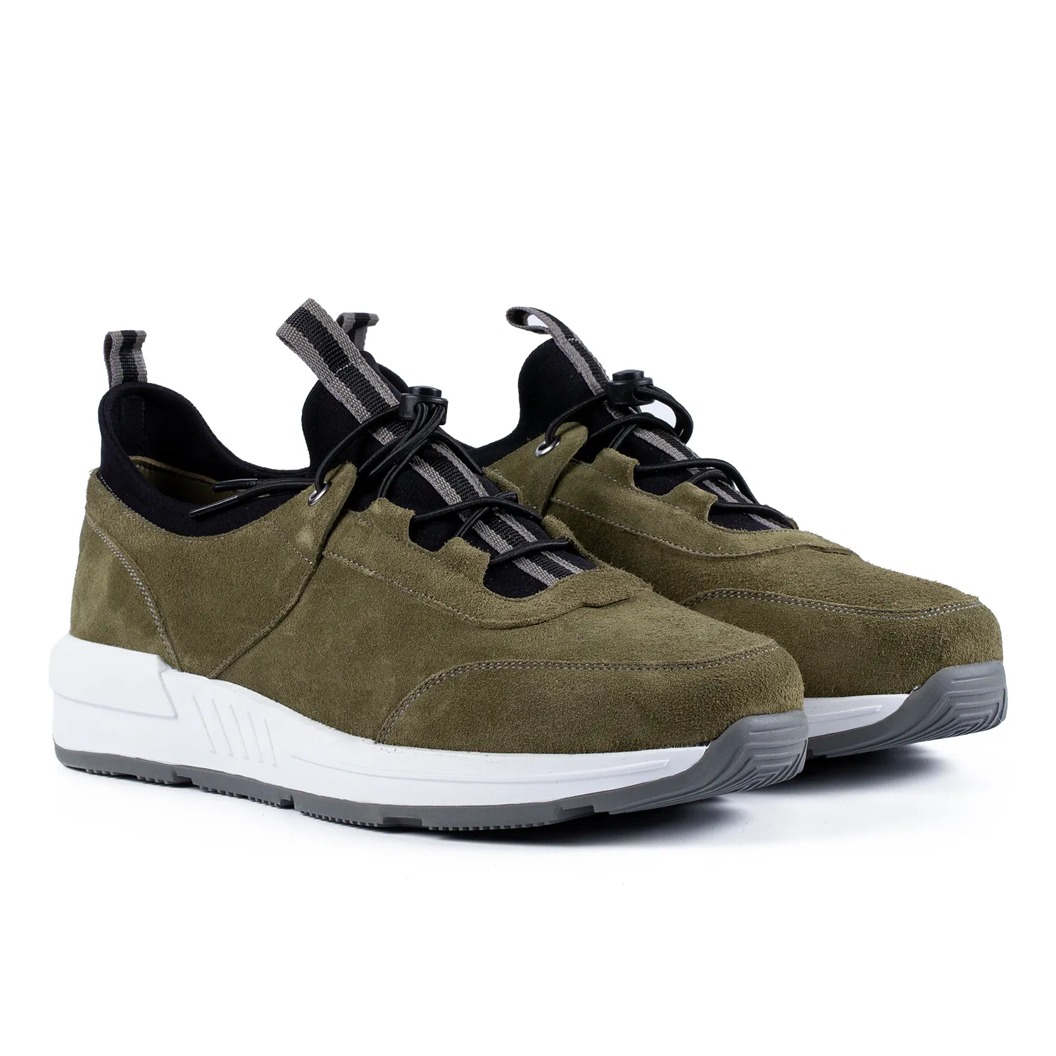 Lucas Shoes 520 sneakers verde piele naturală