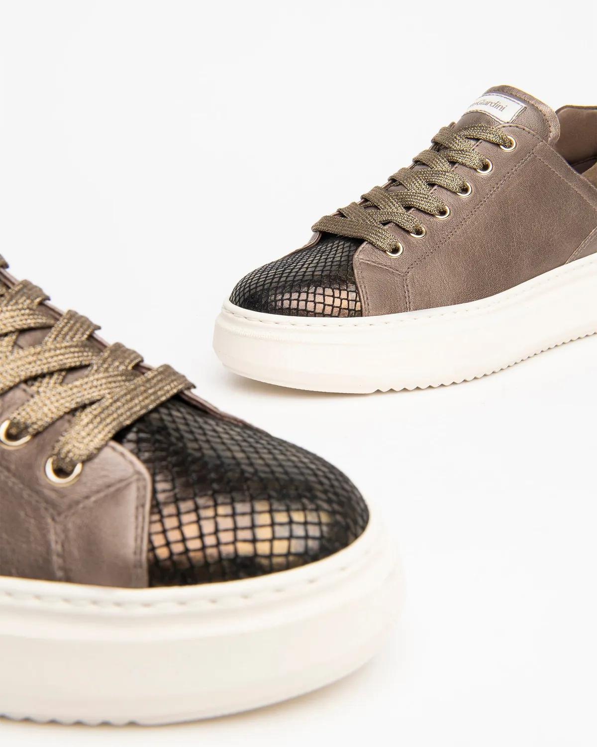 NeroGiardini Sneakers Piele Dama Platforma 4cm Animal
