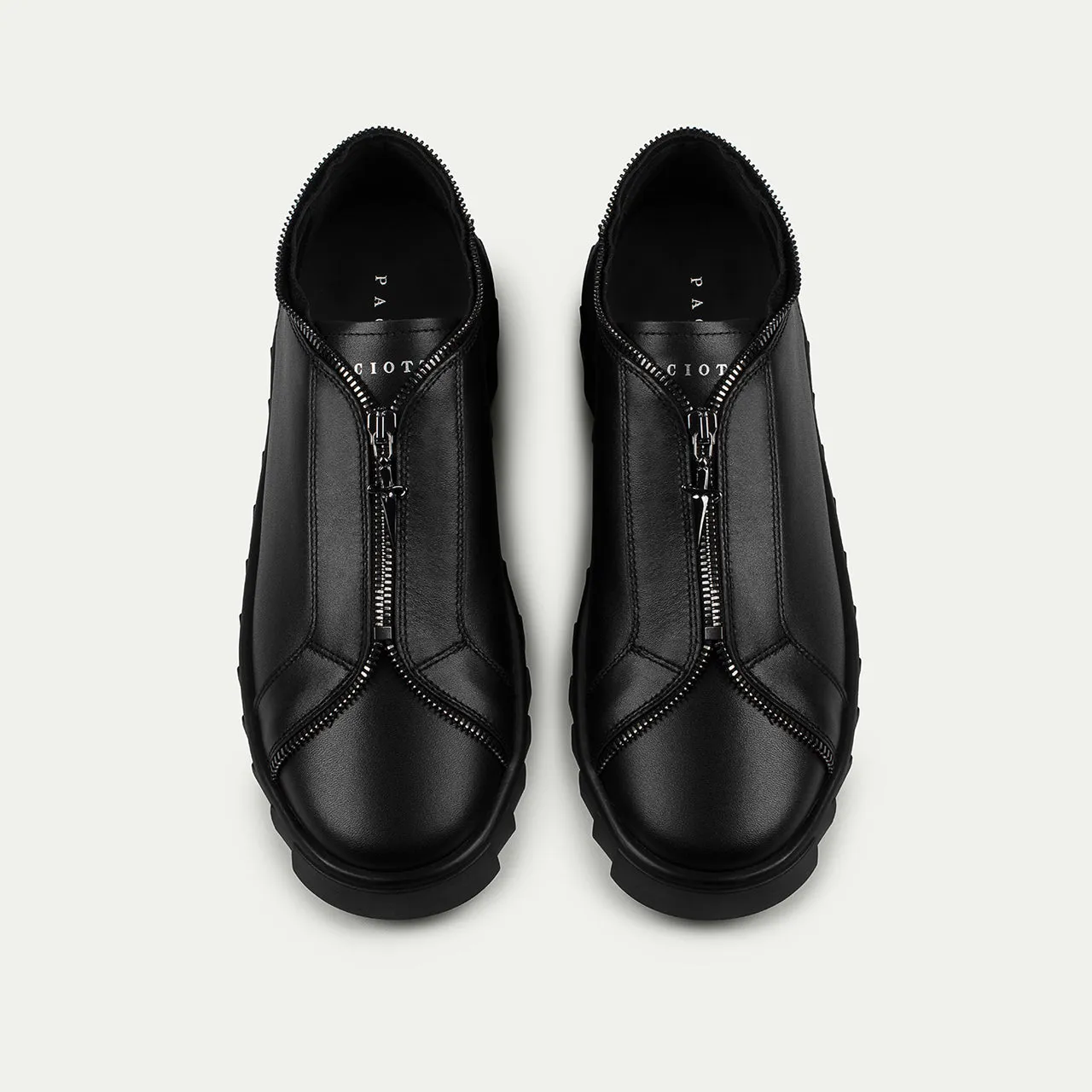 Cesare Paciotti Shark Zip sneakers barbati negri fermoar