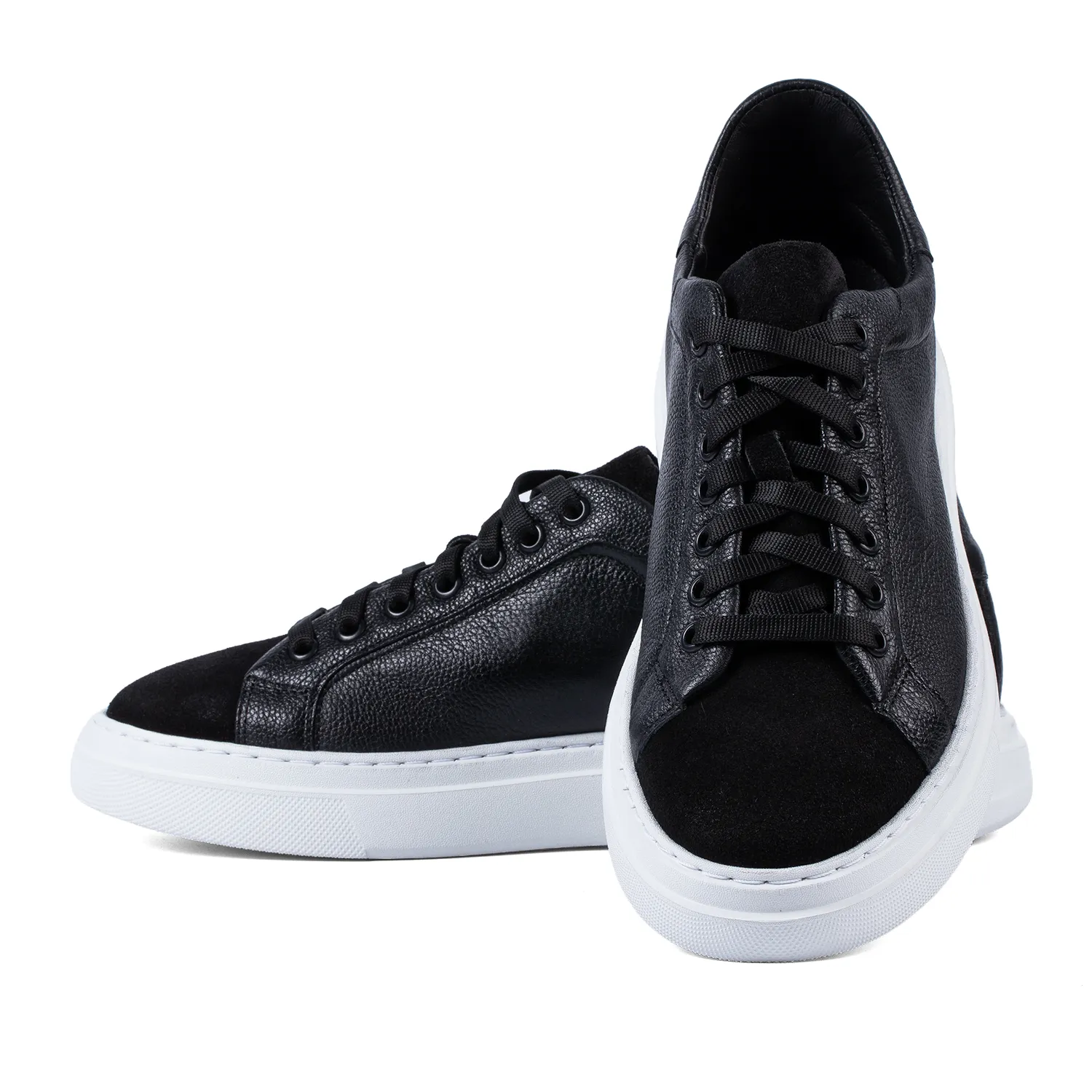 Lucas Shoes Sneaker 510 sneakers negru bizon piele naturala