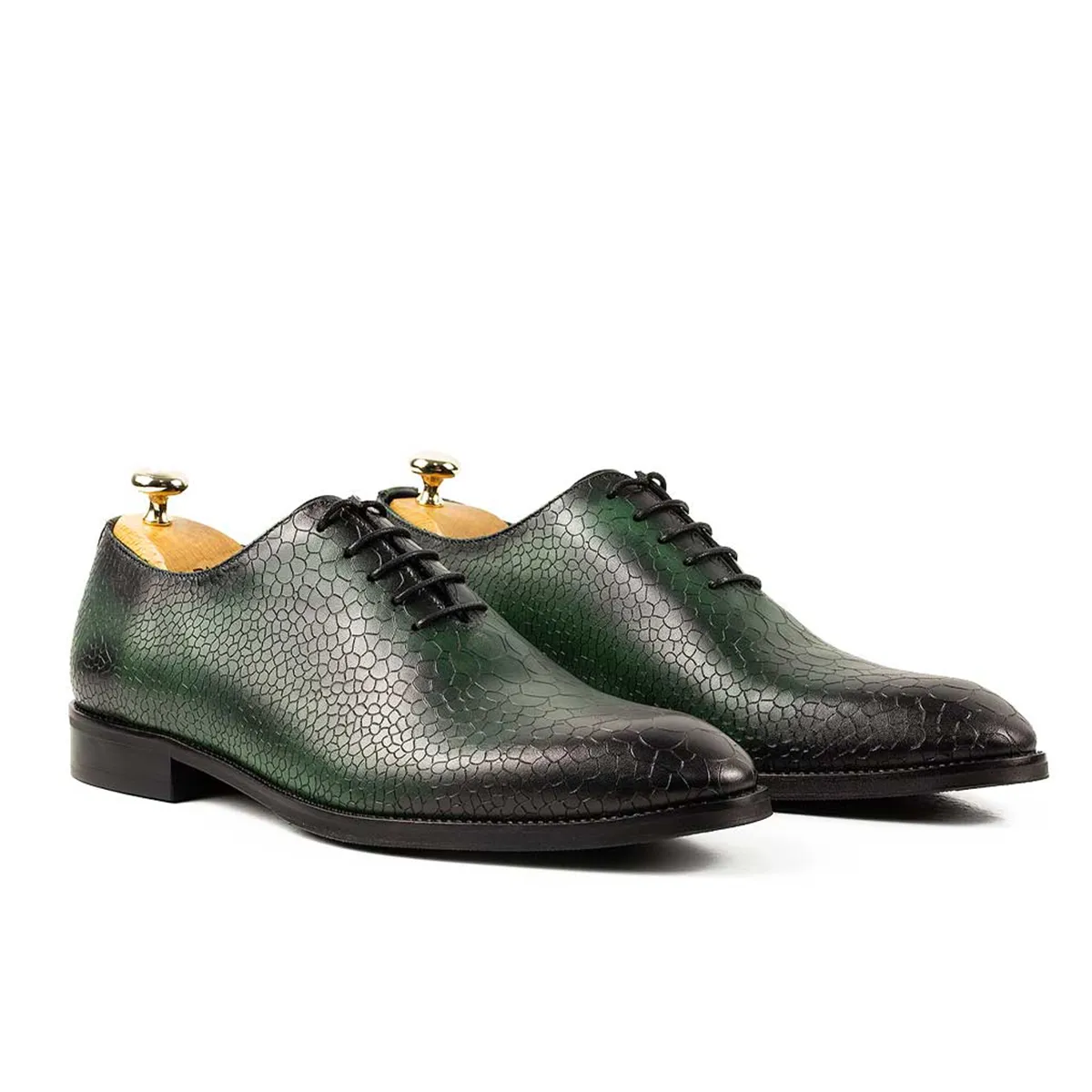 Lucas Shoes Elegant 715 pantofi verde piele