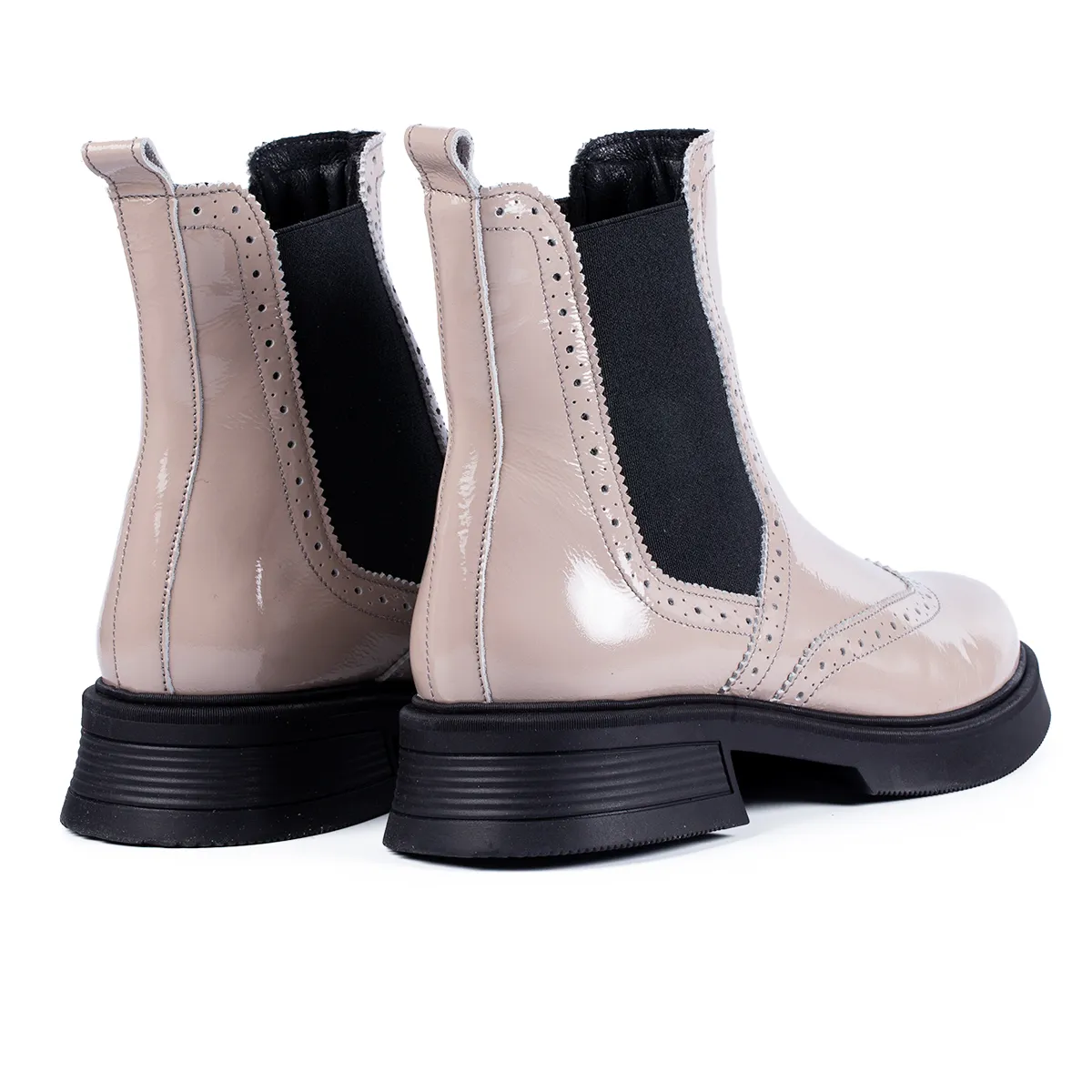 Lucas Shoes 400 ghete damă roz piele naturală