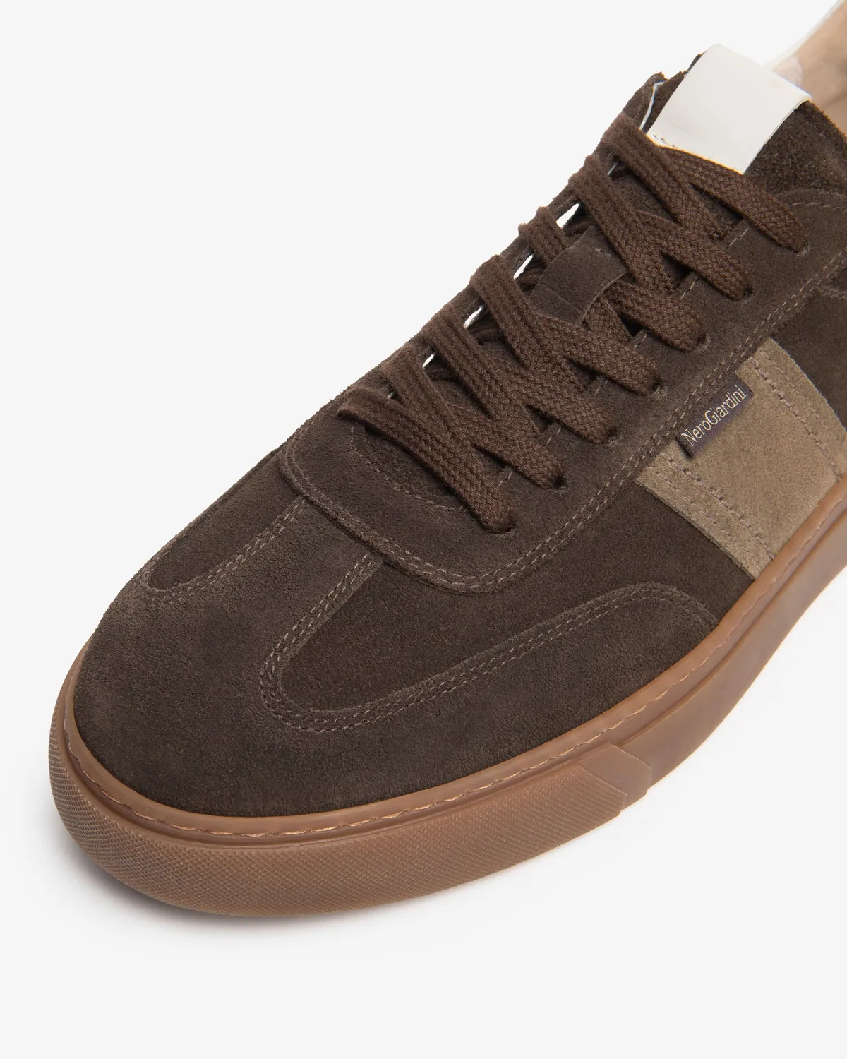 NeroGiardini sneakers barbati piele intoarsa cu siret