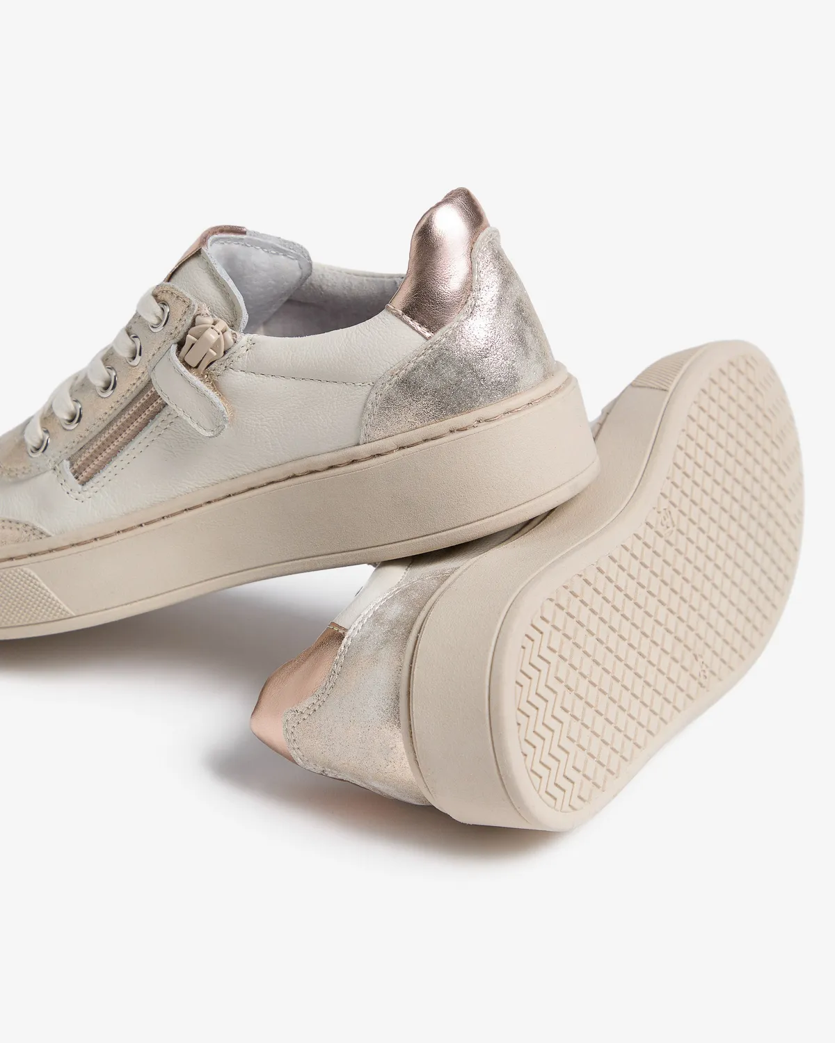 NeroGiardini sneakers fete piele + textil primavara-vara