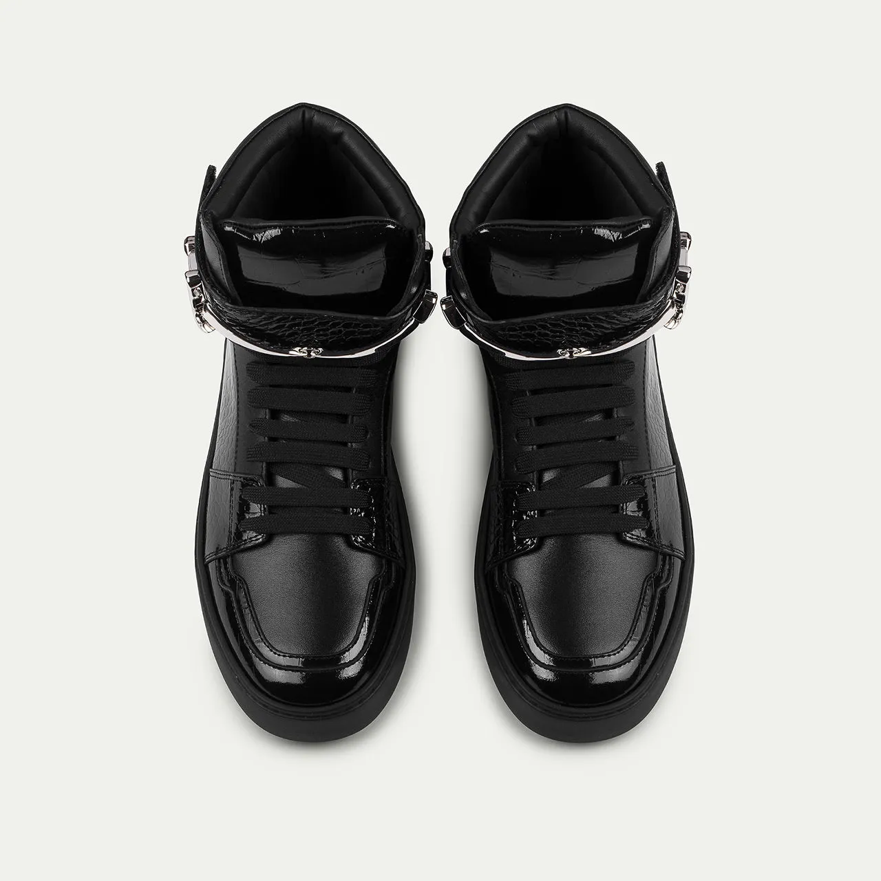 Cesare Paciotti Daggerbit Croc sneakers high-top negri