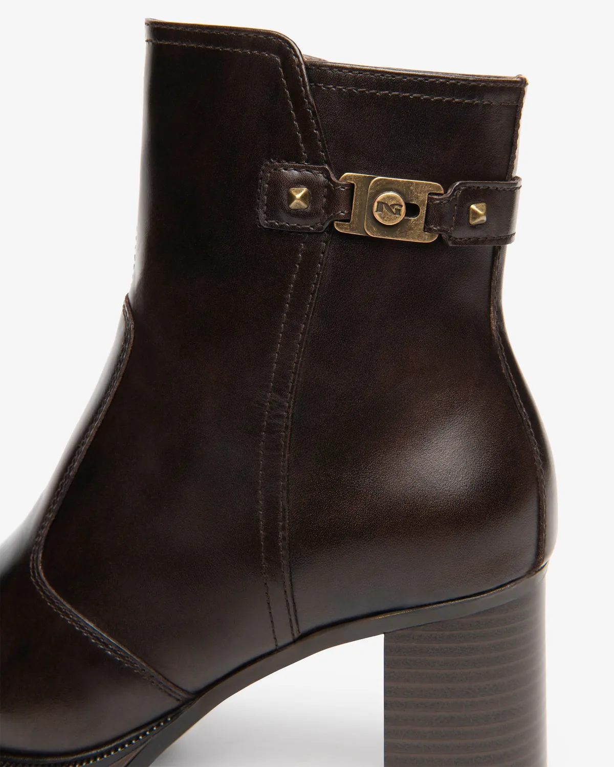 NeroGiardini Botine Dama Piele Platforma Toc 80mm