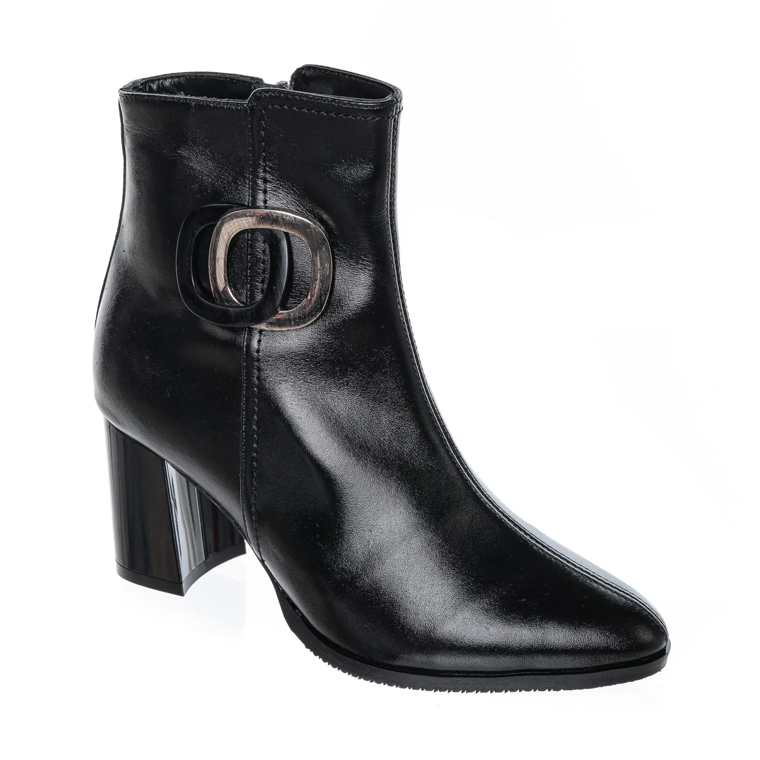 Catinca Shoes GX75 N ghete dama piele negru box