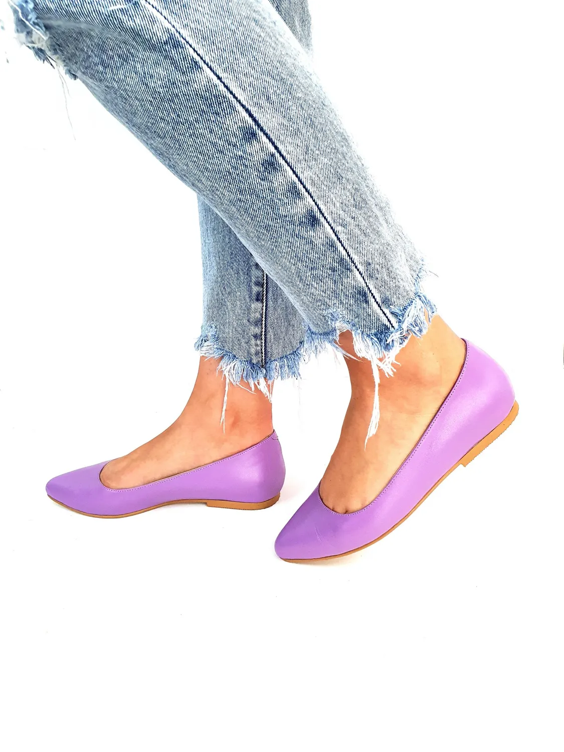 Catinca Shoes ST L balerini dama piele naturala lila