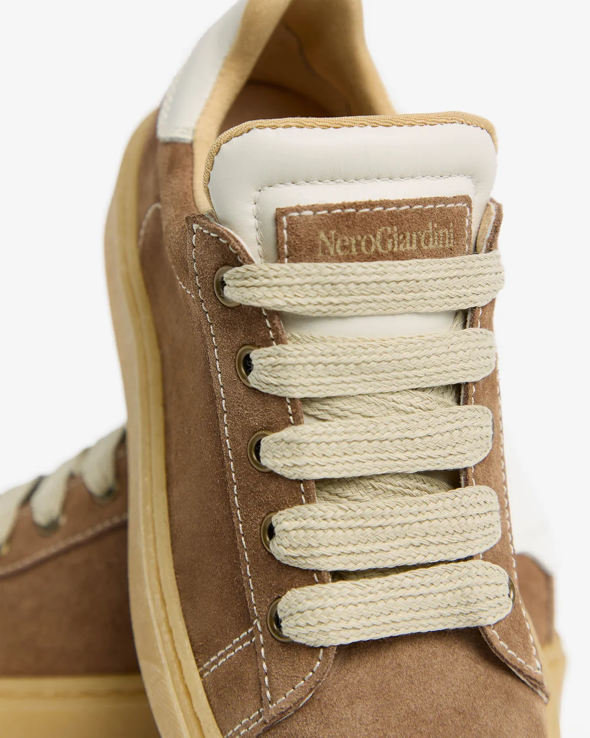 NeroGiardini Sneakers piele fete cu branț DryGo