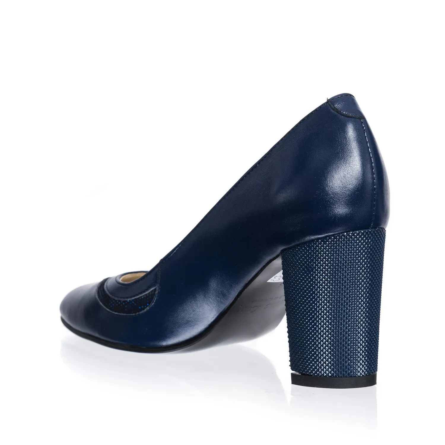 Catinca Shoes 114 AP pantofi piele albastru puncte