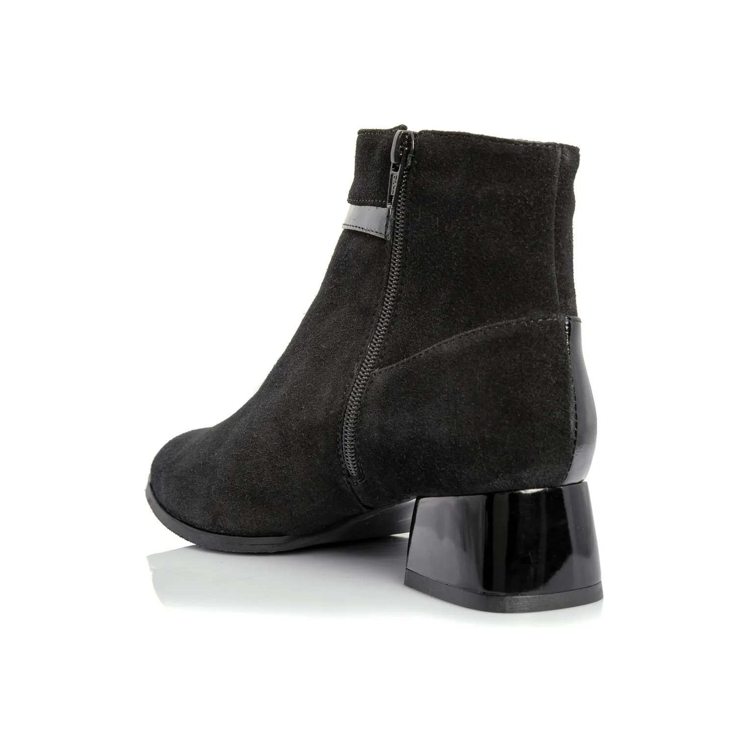 Catinca Shoes GX55 NBL ghete dama piele negru lac