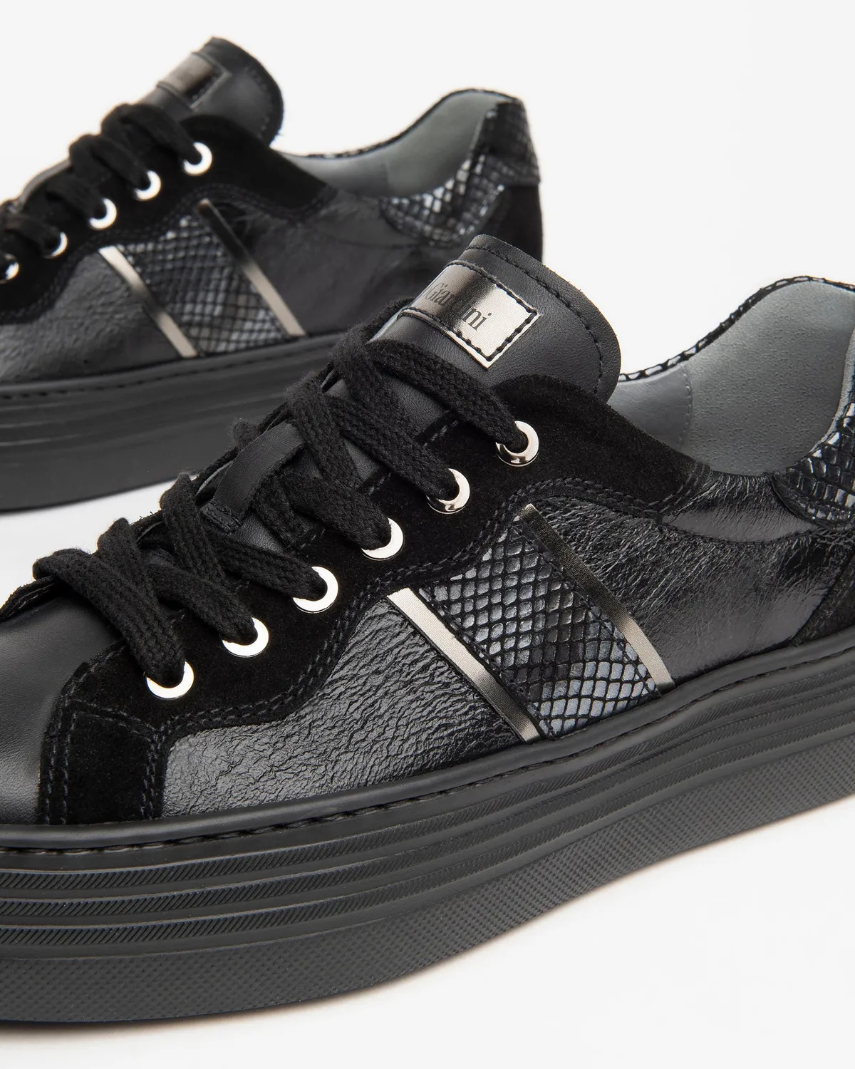 NeroGiardini sneakers dama piele animal print 4cm