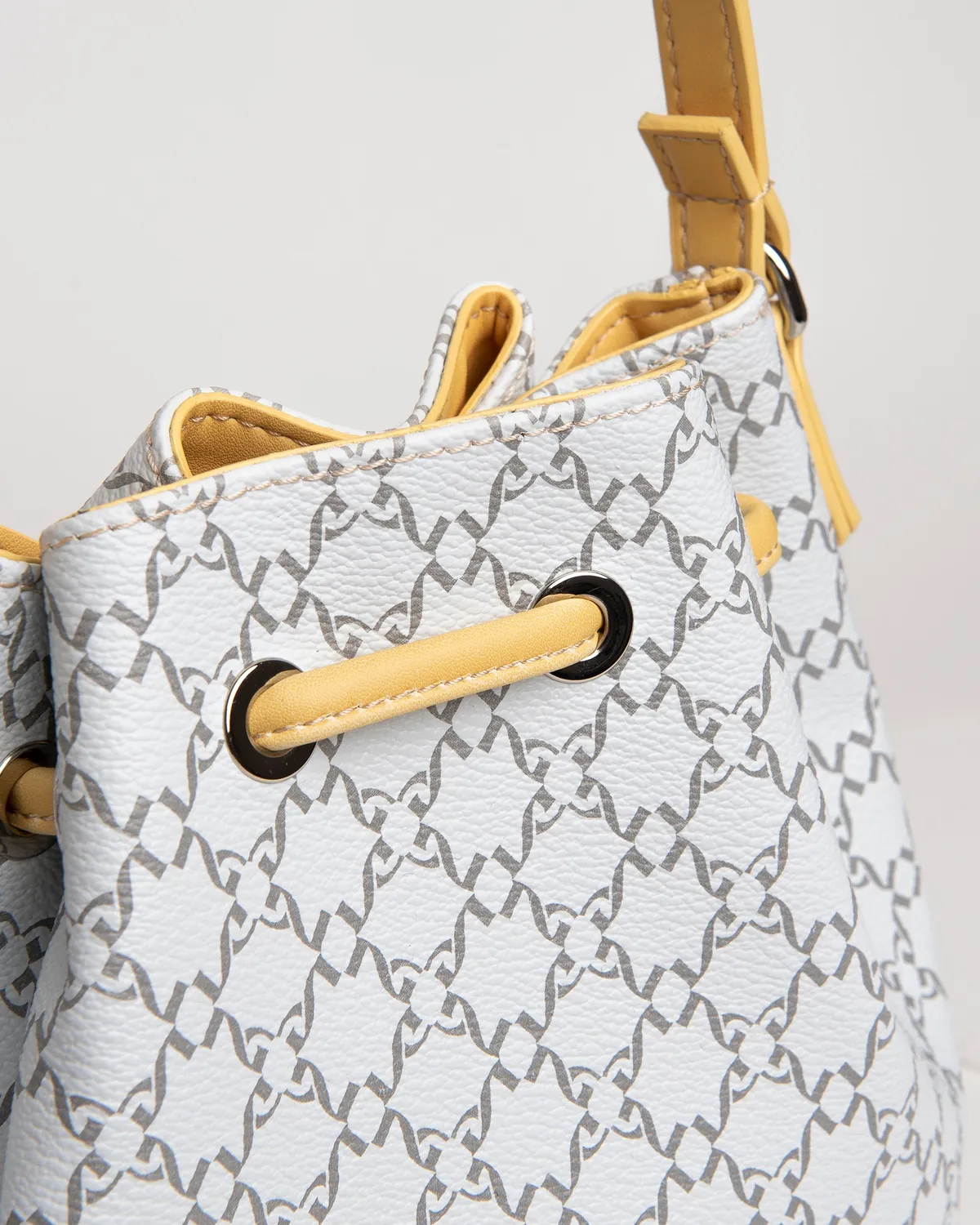 NeroGiardini geanta bucket textil monograma unica