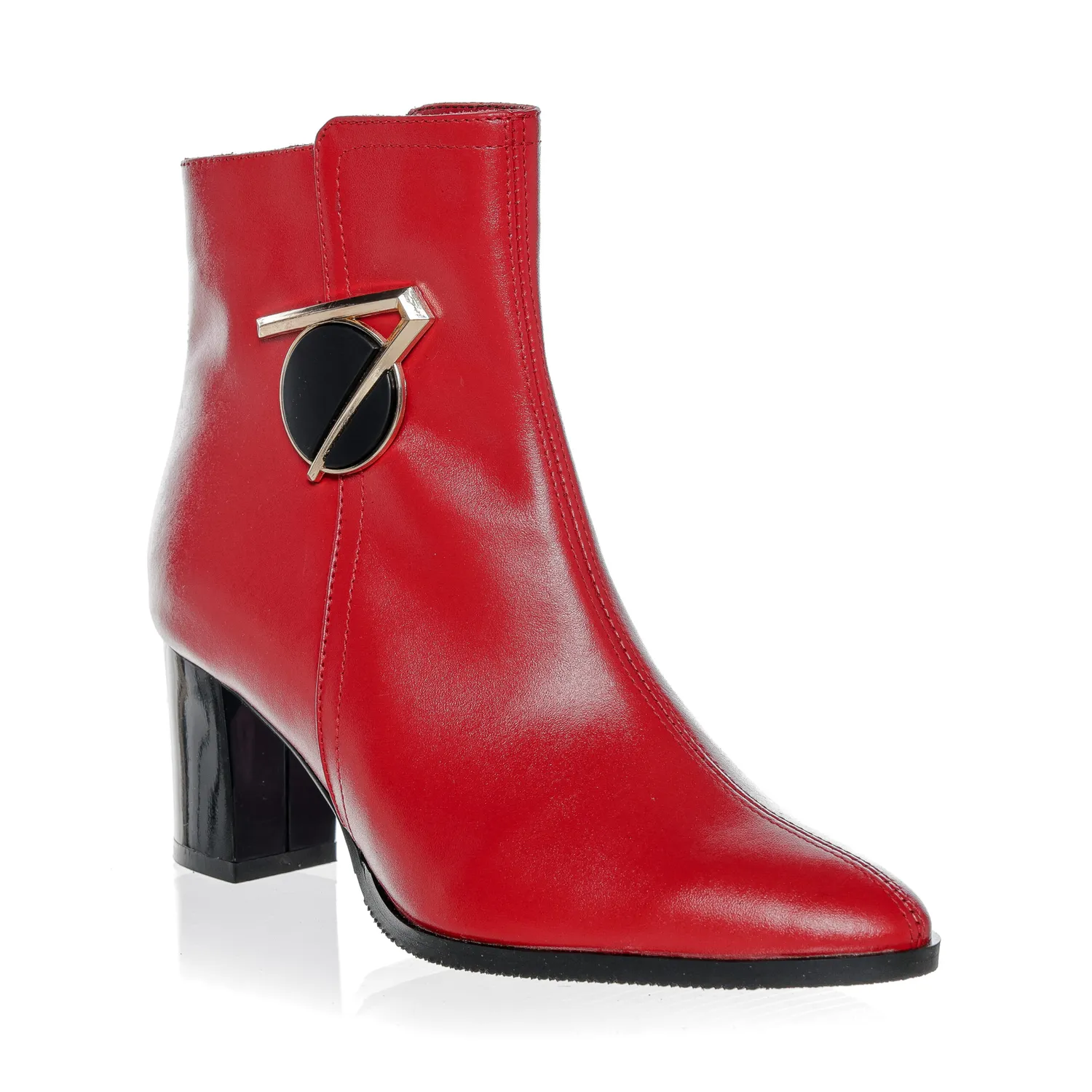 Catinca Shoes GX63 RB ghete dama piele rosu box