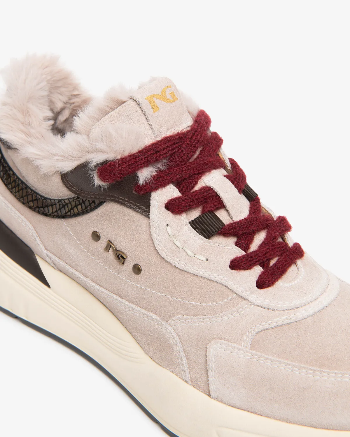 NeroGiardini sneakers dama blana talpa 60mm