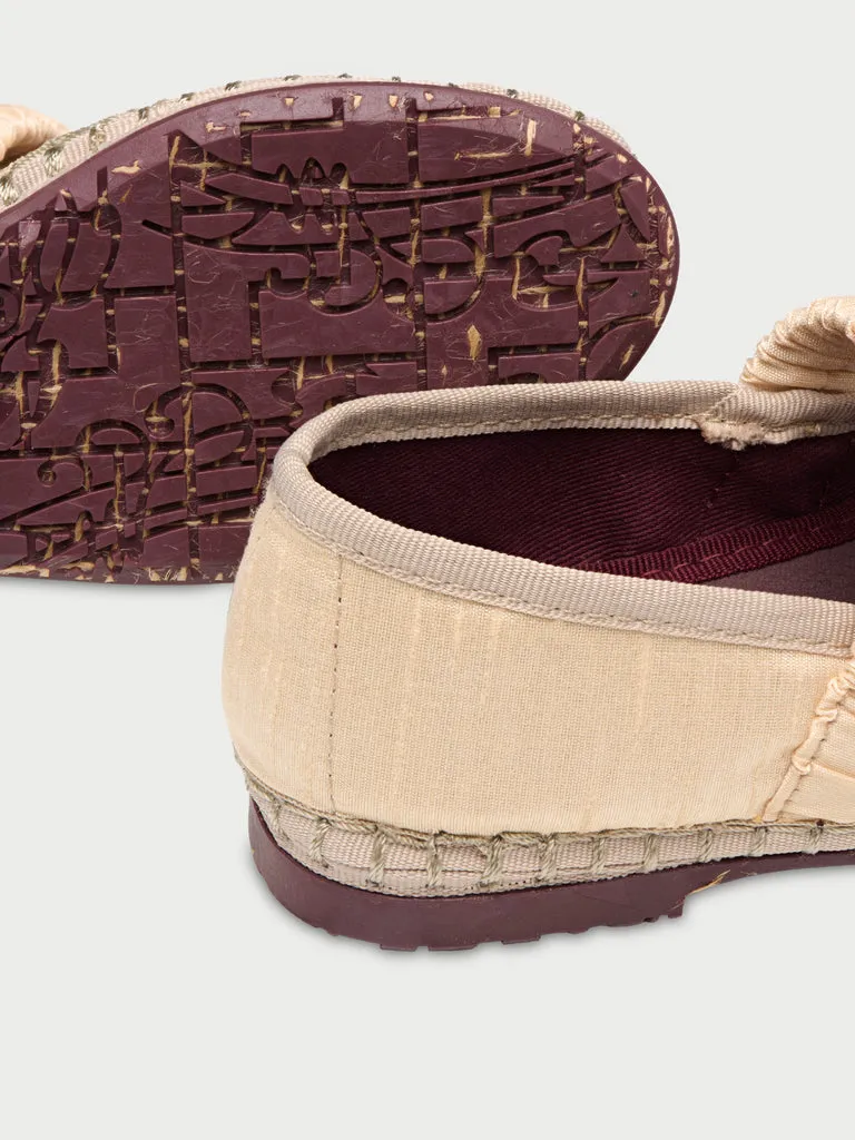 Flagelus Mafalda Camel Kids pantofi copii matase