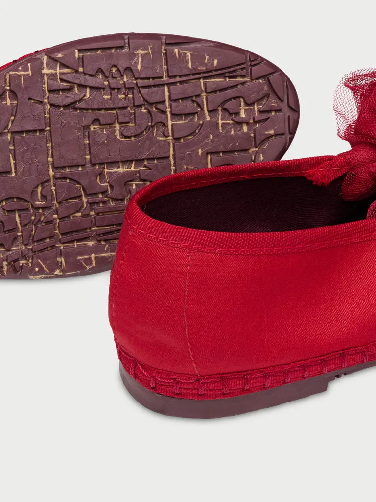 Flagelus Ginevra Deep Red papuci roșu mătase