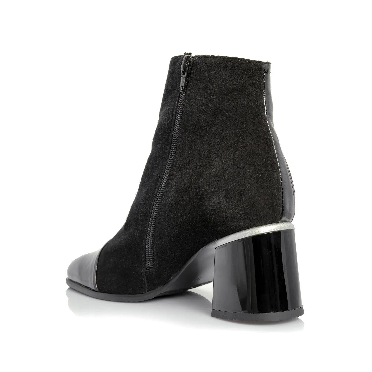 Catinca Shoes G80 NAL ghete dama negre antilopa lac