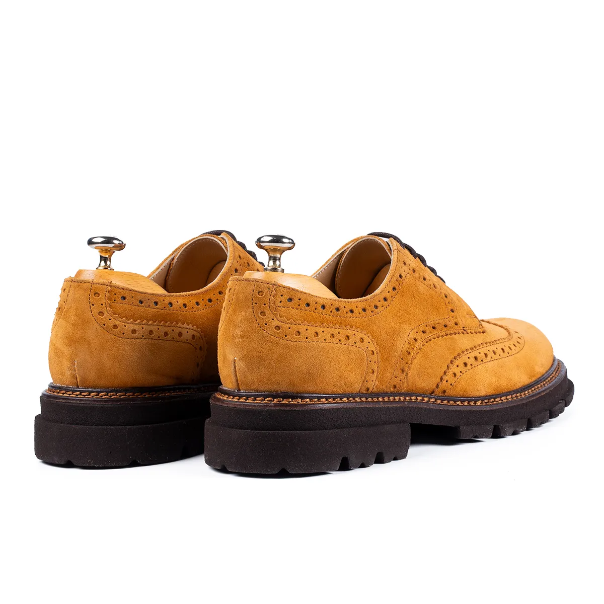 Lucas Shoes Elegant 550 pantofi bej velur piele