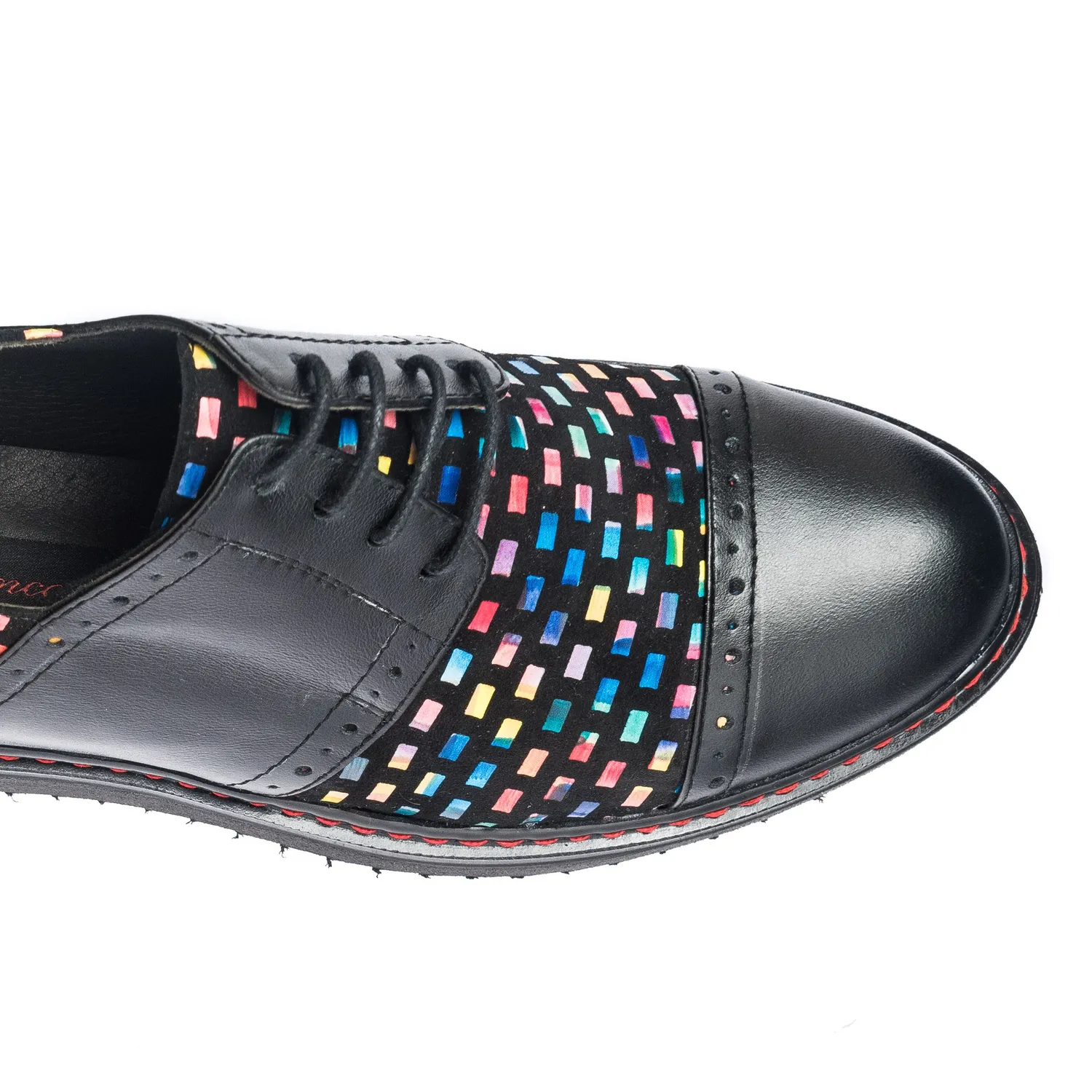 Catinca Shoes G26 NBPC pantofi dama piele negru patratele