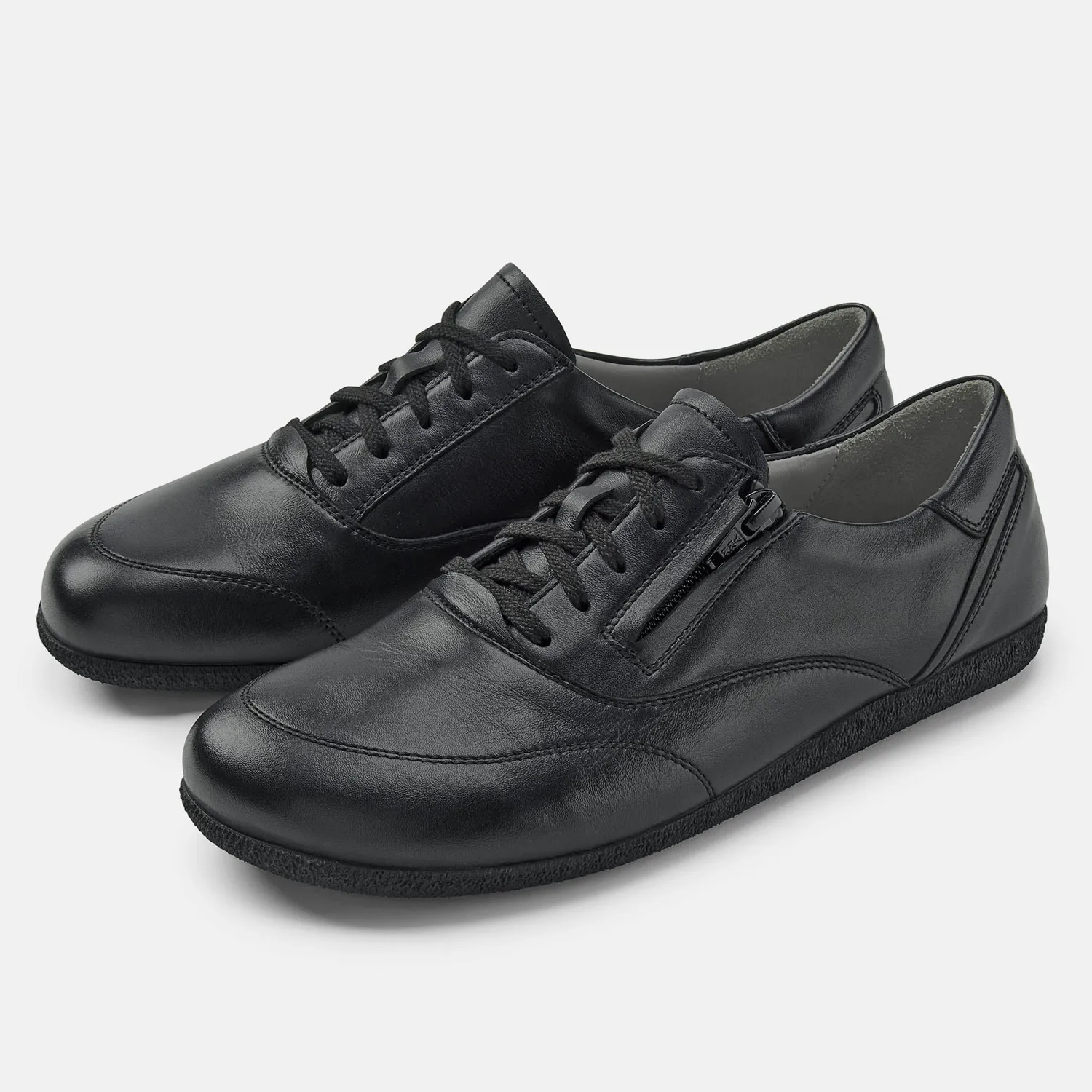 BÄR Pure Clea pantofi dama negri piele lata
