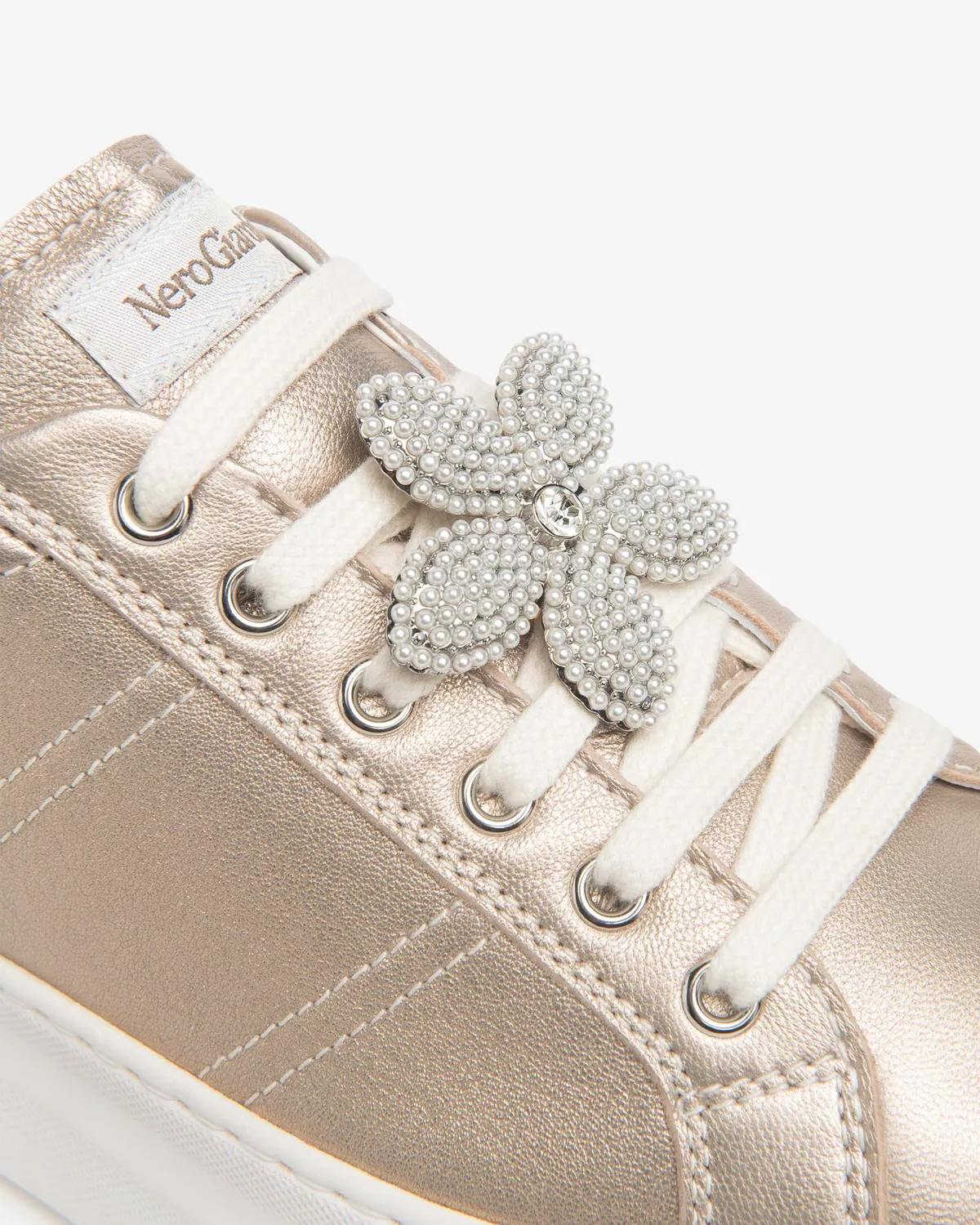 NeroGiardini Sneakers Piele Dama cu Branț Dry-Go Memory