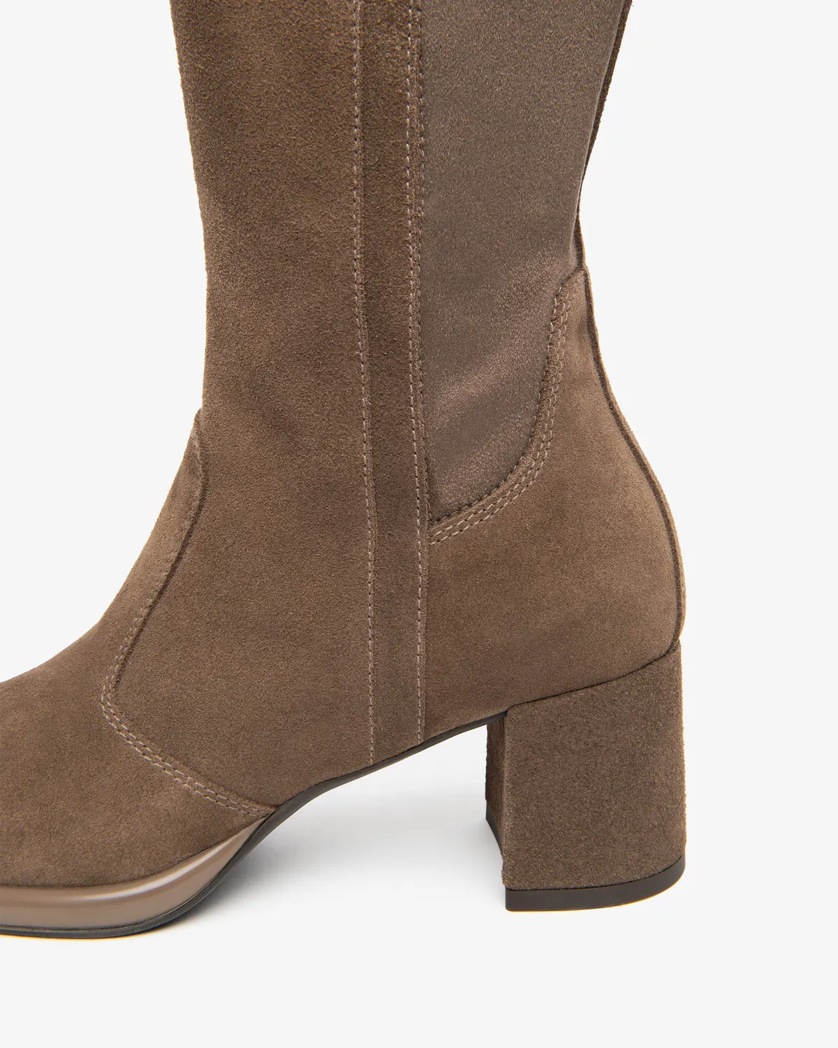 NeroGiardini cizme piele intoarsa dama toc 6 cm