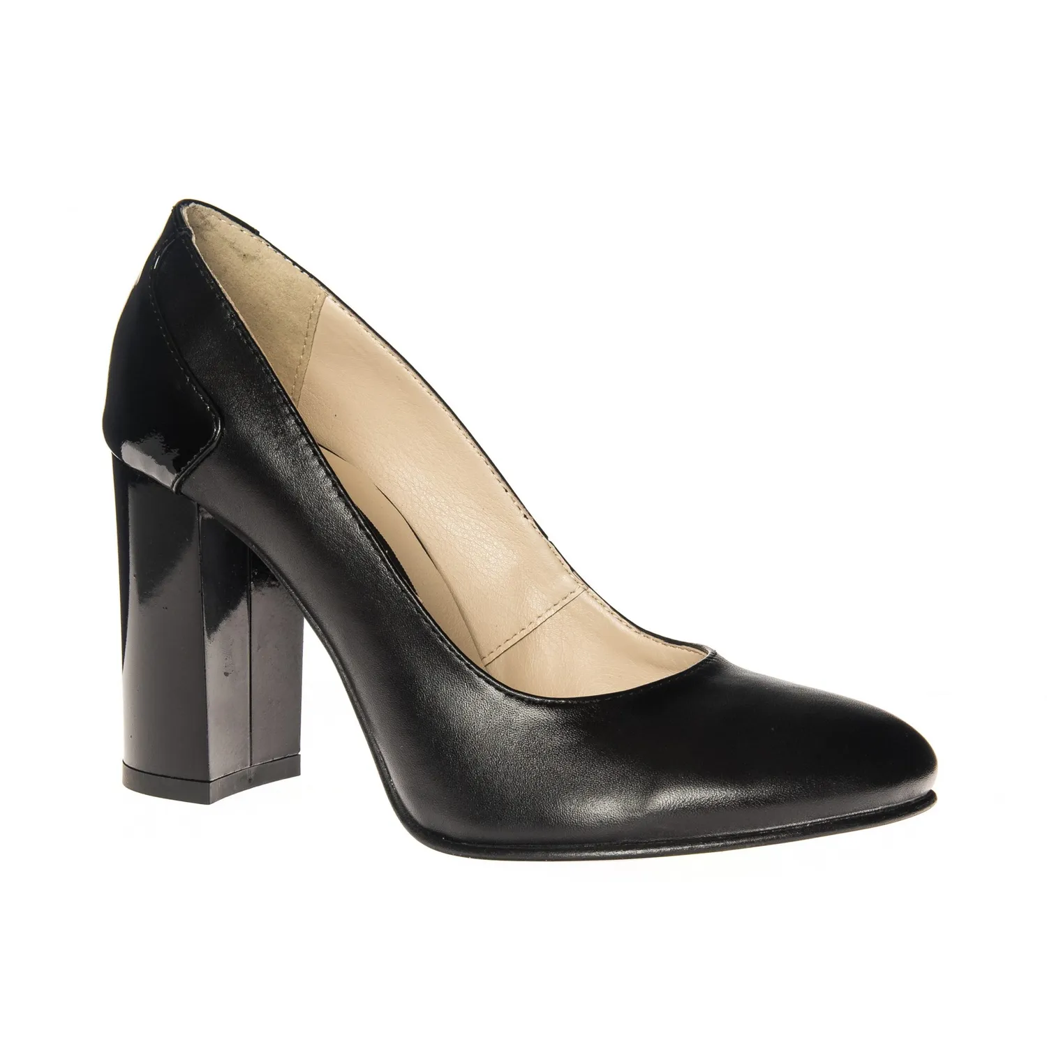 Catinca Shoes 112 NLN pantofi damă piele negru lac