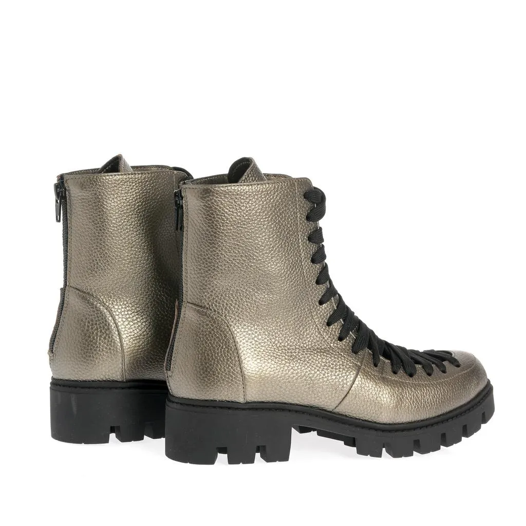 Ana Urbana Shoes Berlin bocanci aurii piele naturală