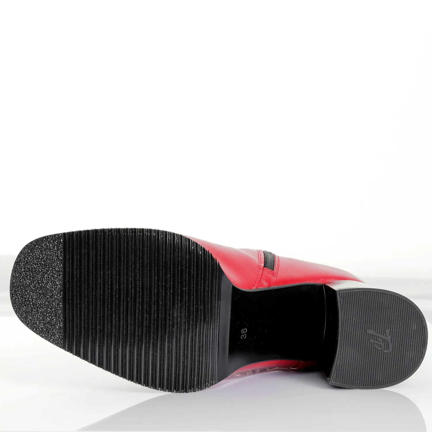 Catinca Shoes G441 RB ghete dama rosu box piele