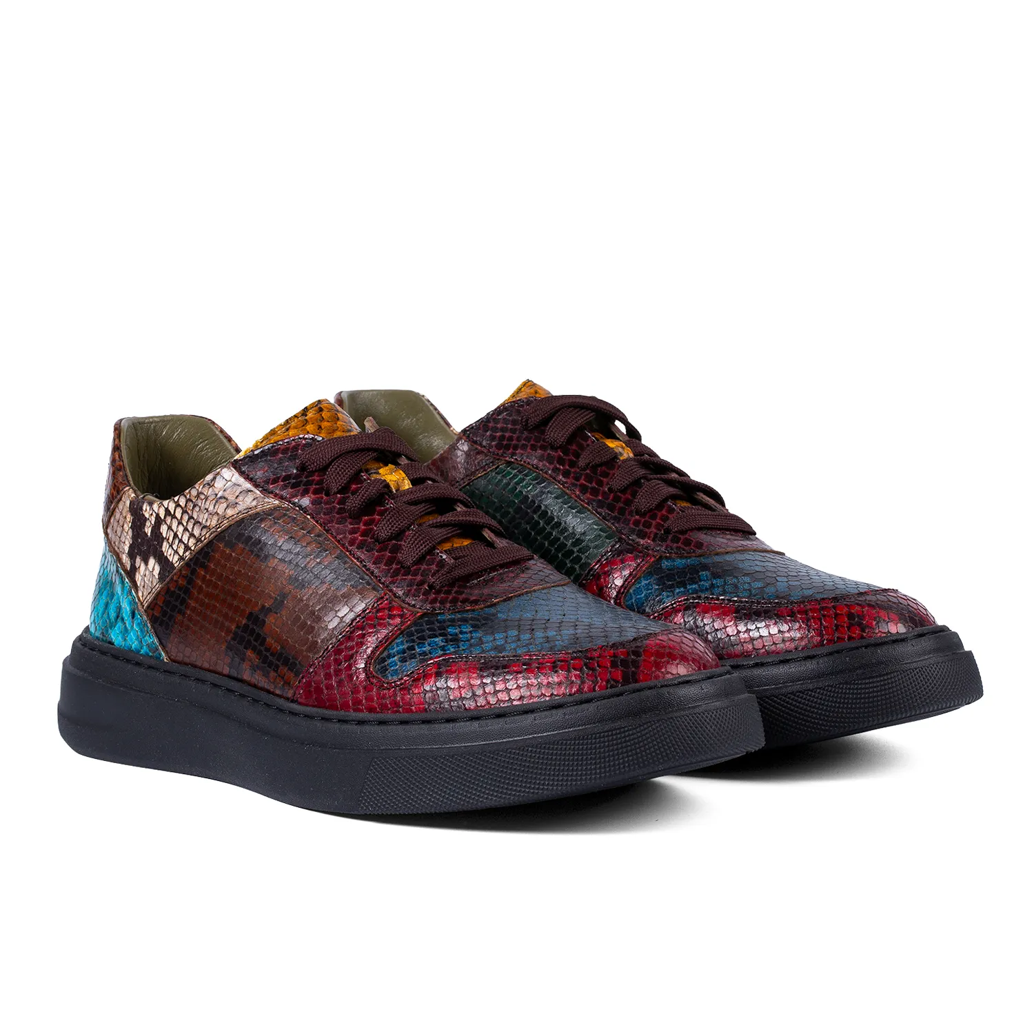 Lucas Shoes Sneaker 001 Chile sneakers maro croco piele