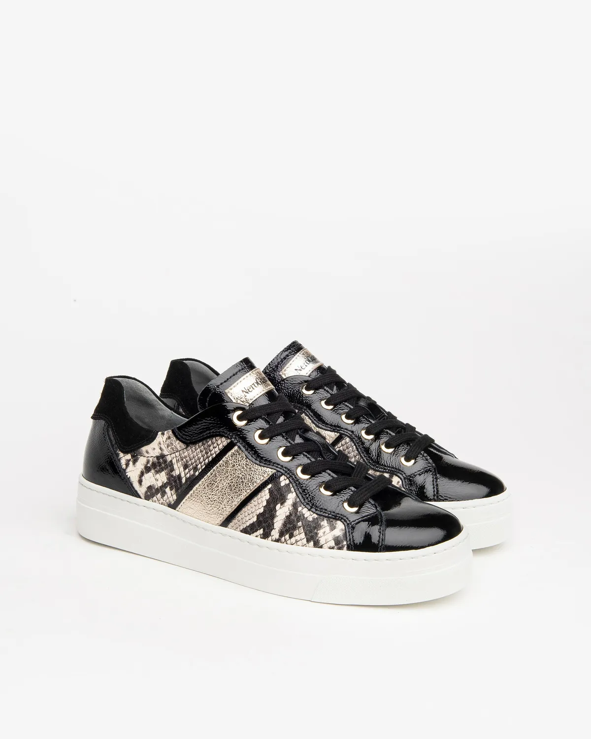 NeroGiardini sneakers dama piele print piton 3,5 cm
