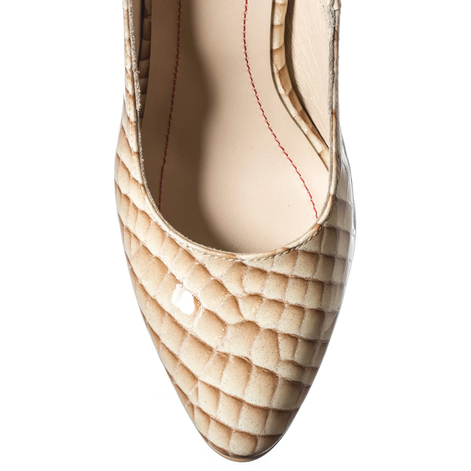 Catinca Shoes R77 MC sandale piele naturala maro croco