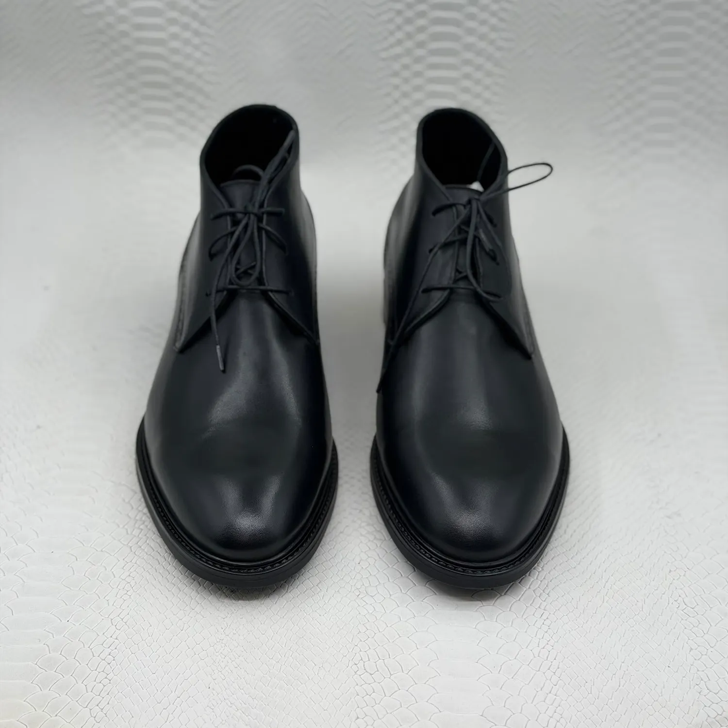 Lucas Shoes 851 ghete bărbați negre piele naturală