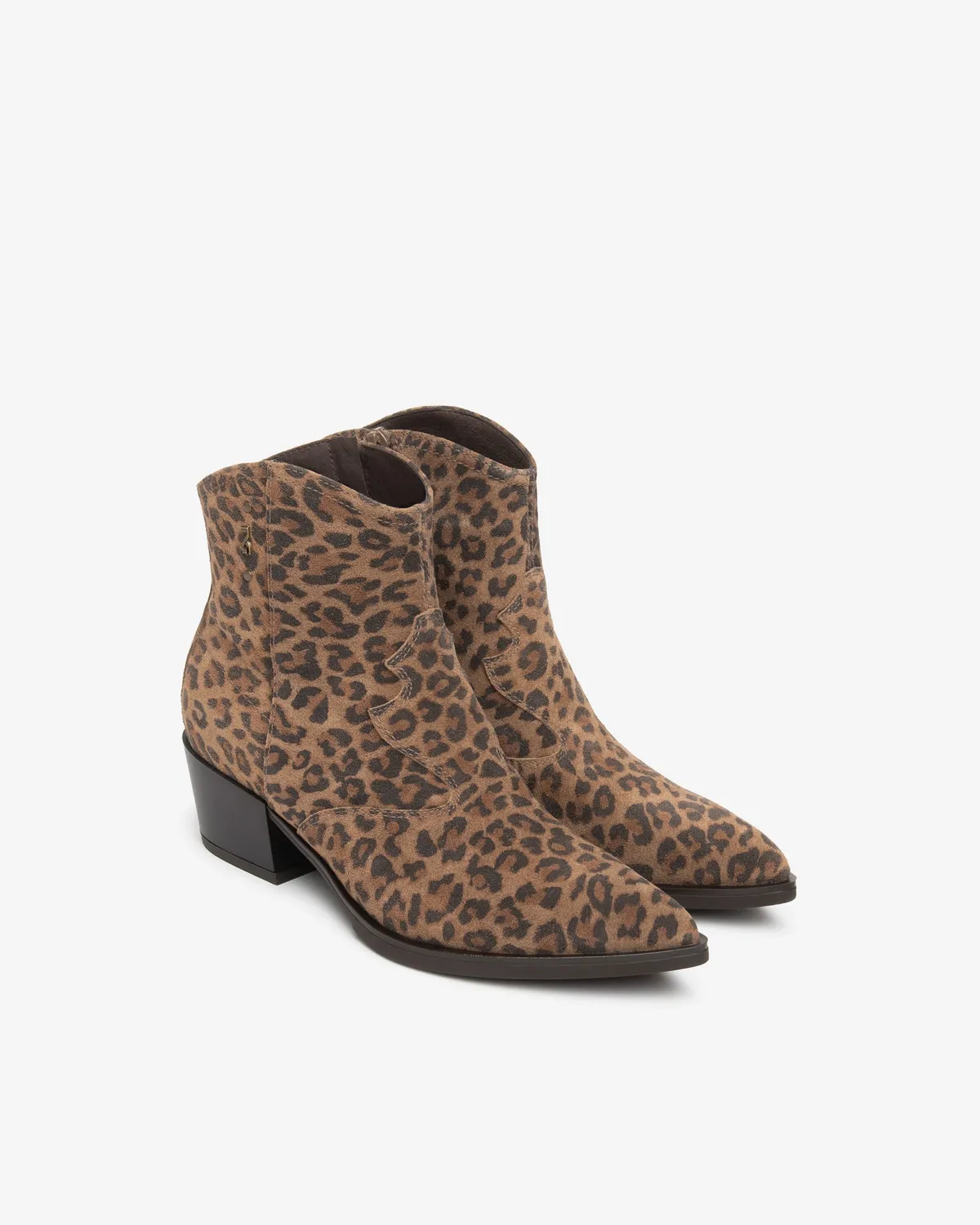 NeroGiardini ghete dama piele intoarsa western animal print