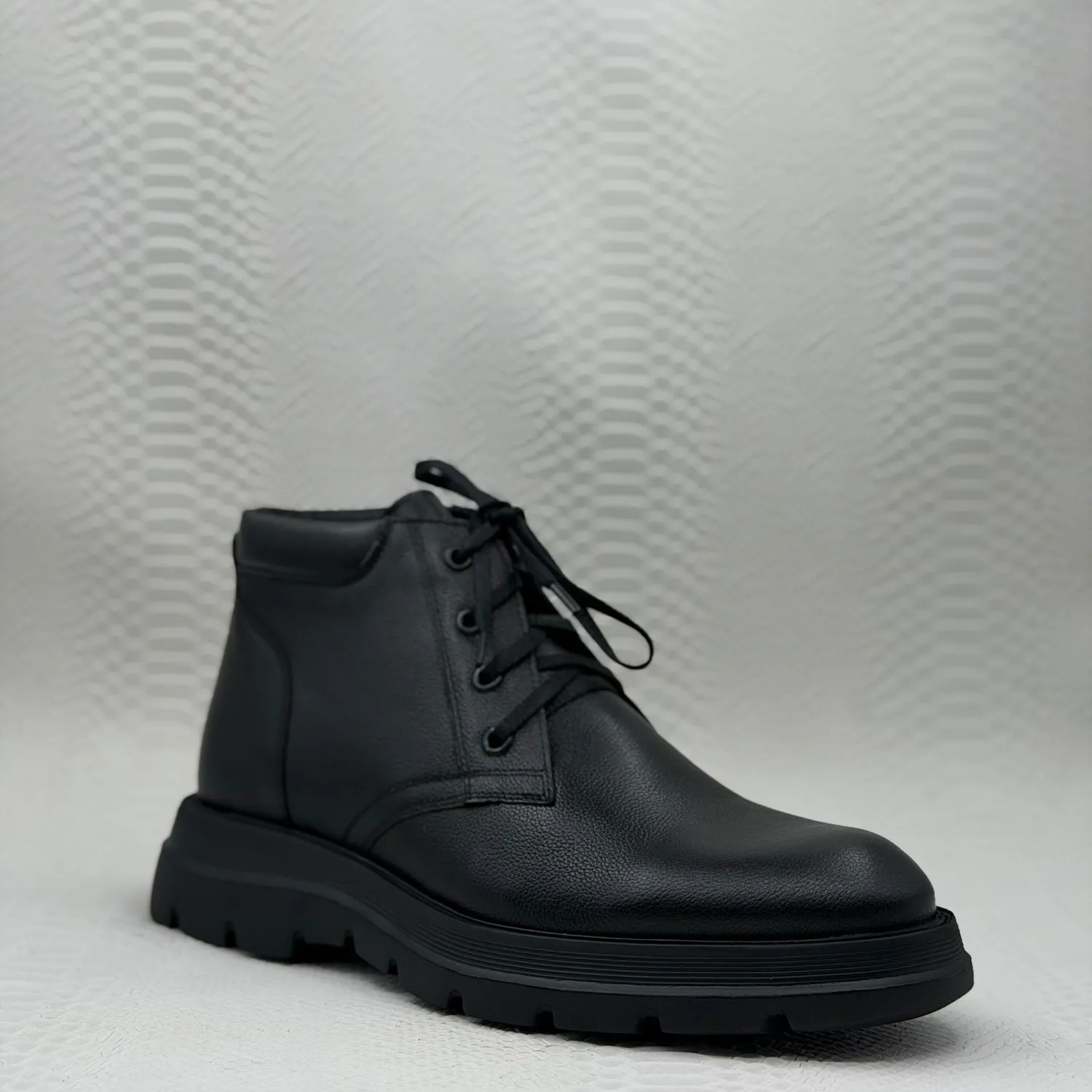 Lucas Shoes Ghete 390 ghete negru bizon piele