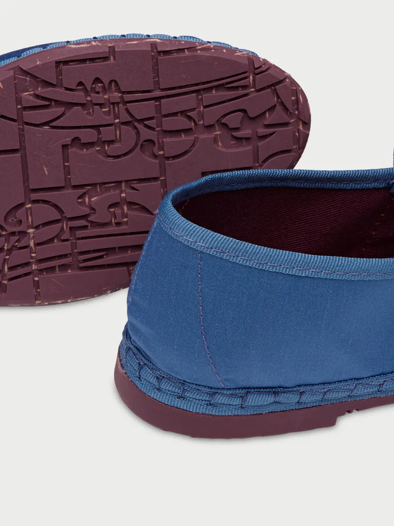 Flagelus Claire Blue pantofi Mary Jane mătase