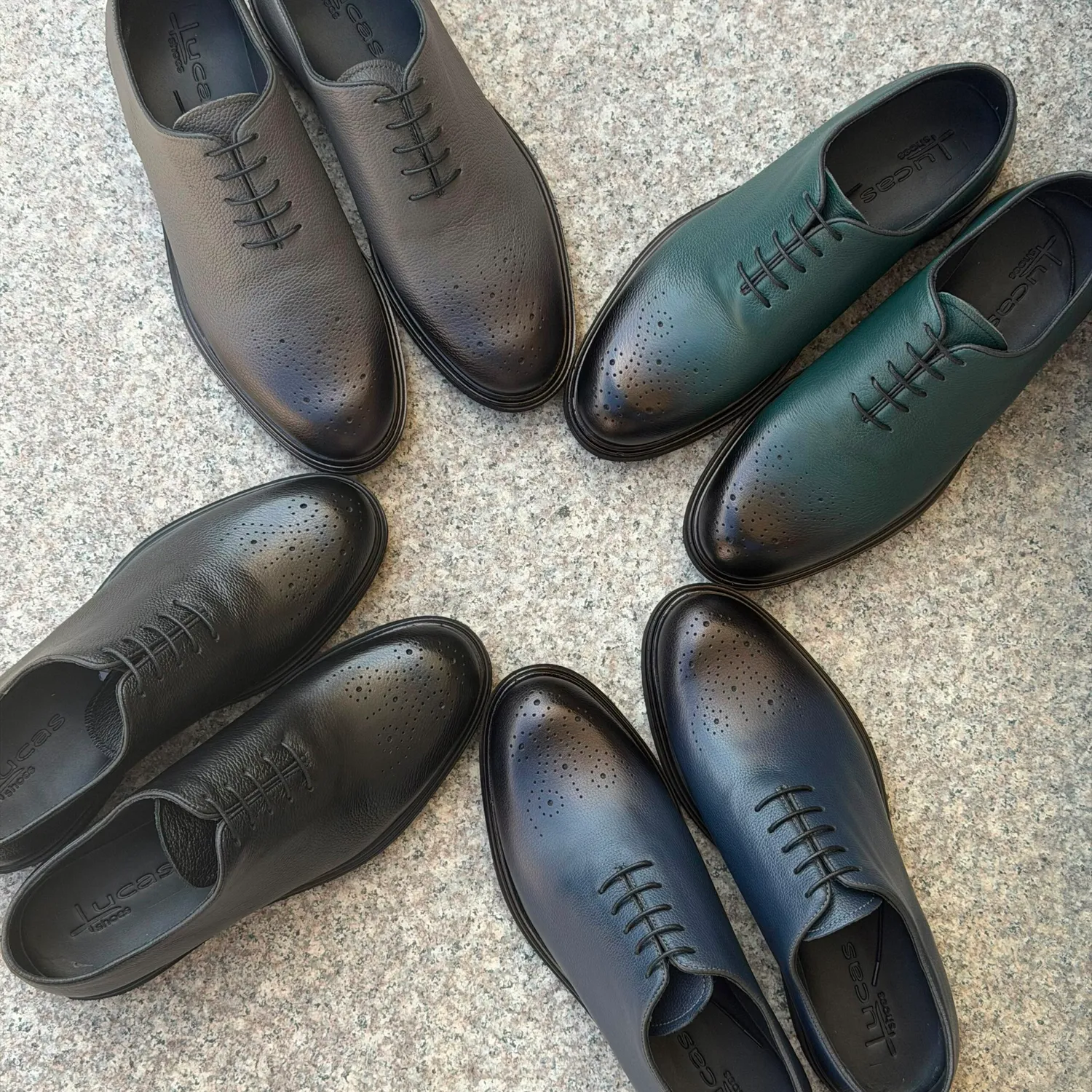 Lucas Shoes Elegant 900 Oslo pantofi gri piele naturala