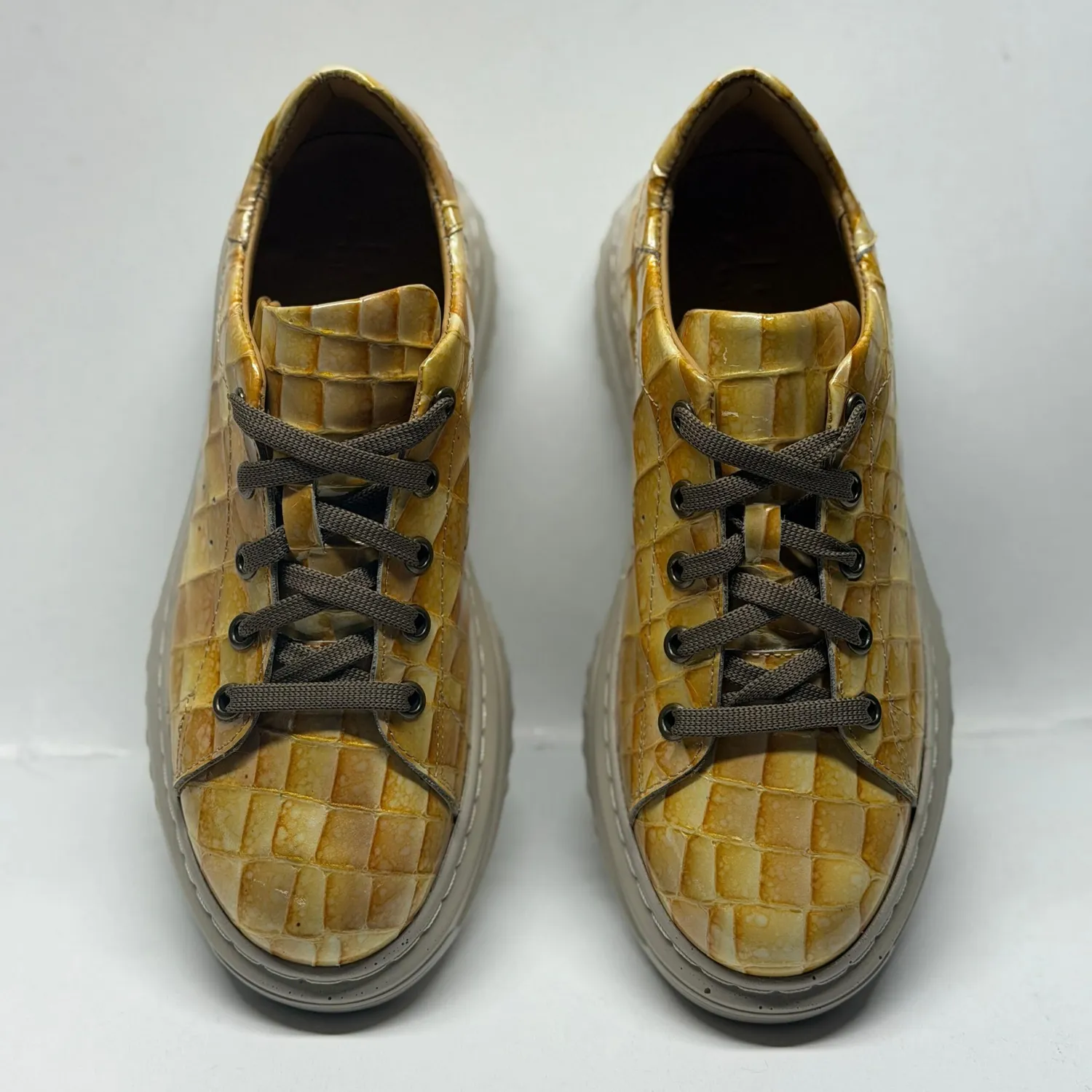 Lucas Shoes Sneaker 5101 RV sneakers gri piele Crocco
