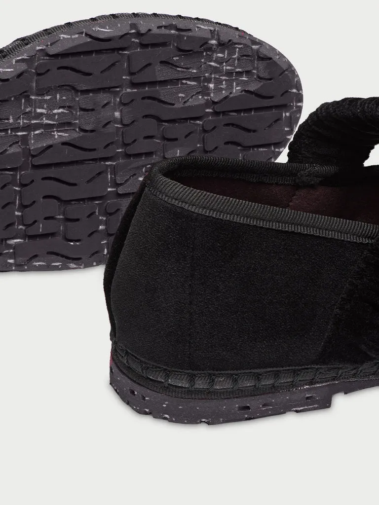 Flagelus Mafalda Double Black pantofi catifea negri