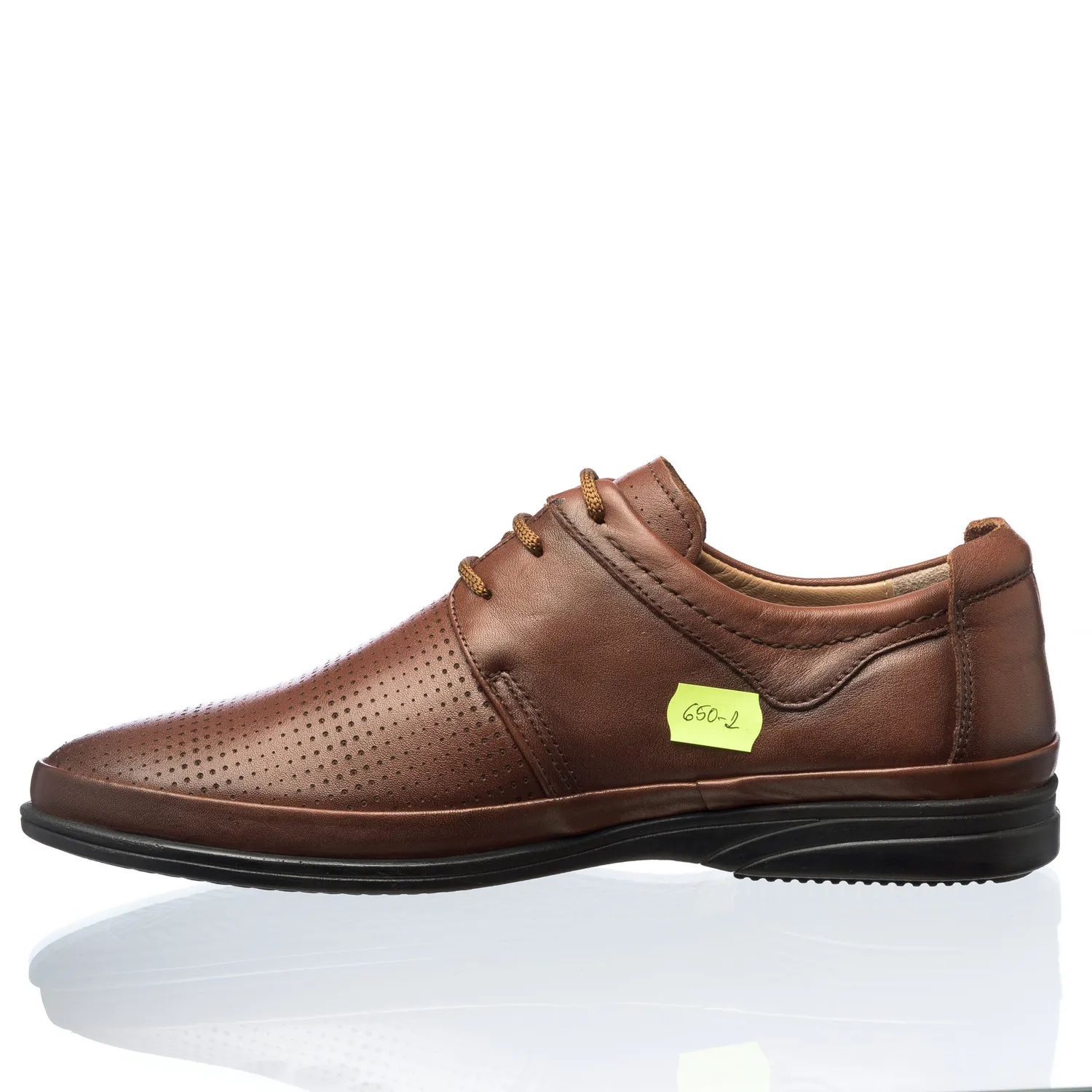 Catinca Shoes 650 MP pantofi barbati piele naturala maro perforat