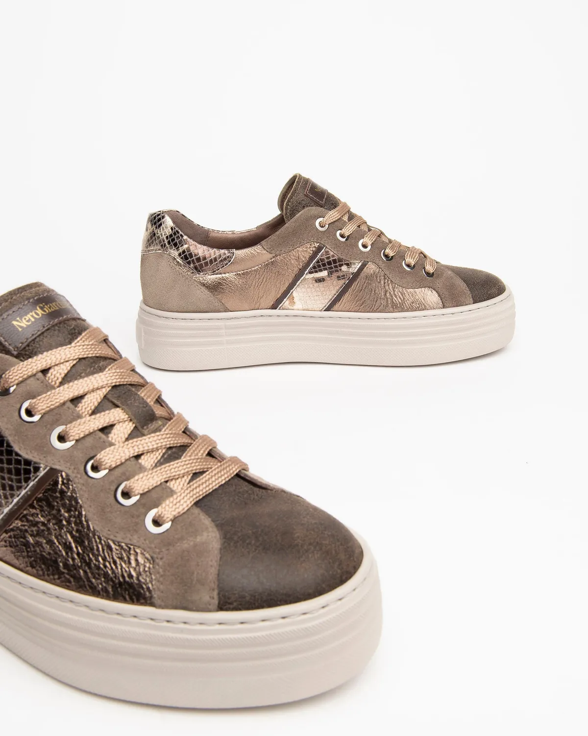NeroGiardini sneakers dama piele platforma 4cm