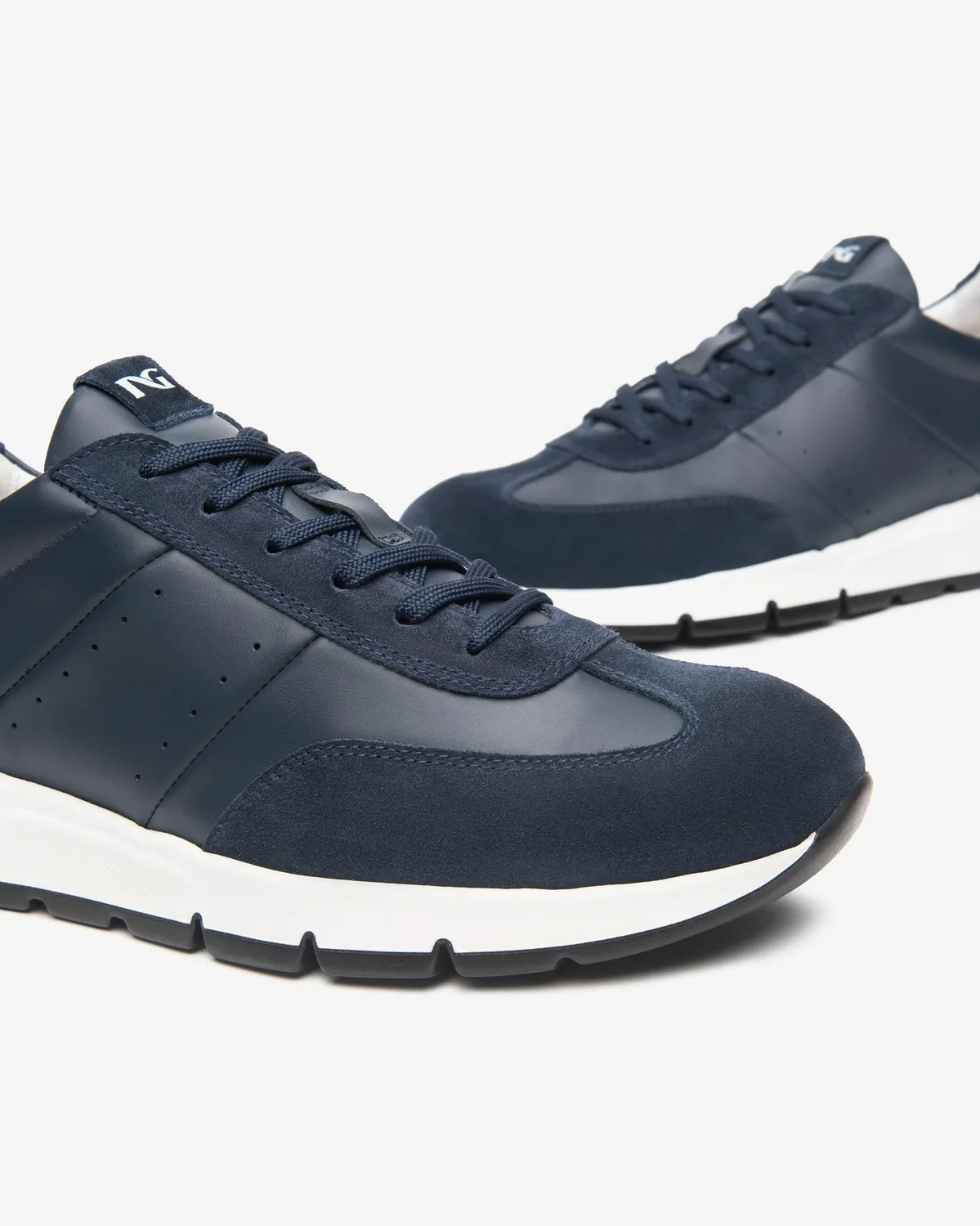 NeroGiardini sneakers piele și piele întoarsă bărbați