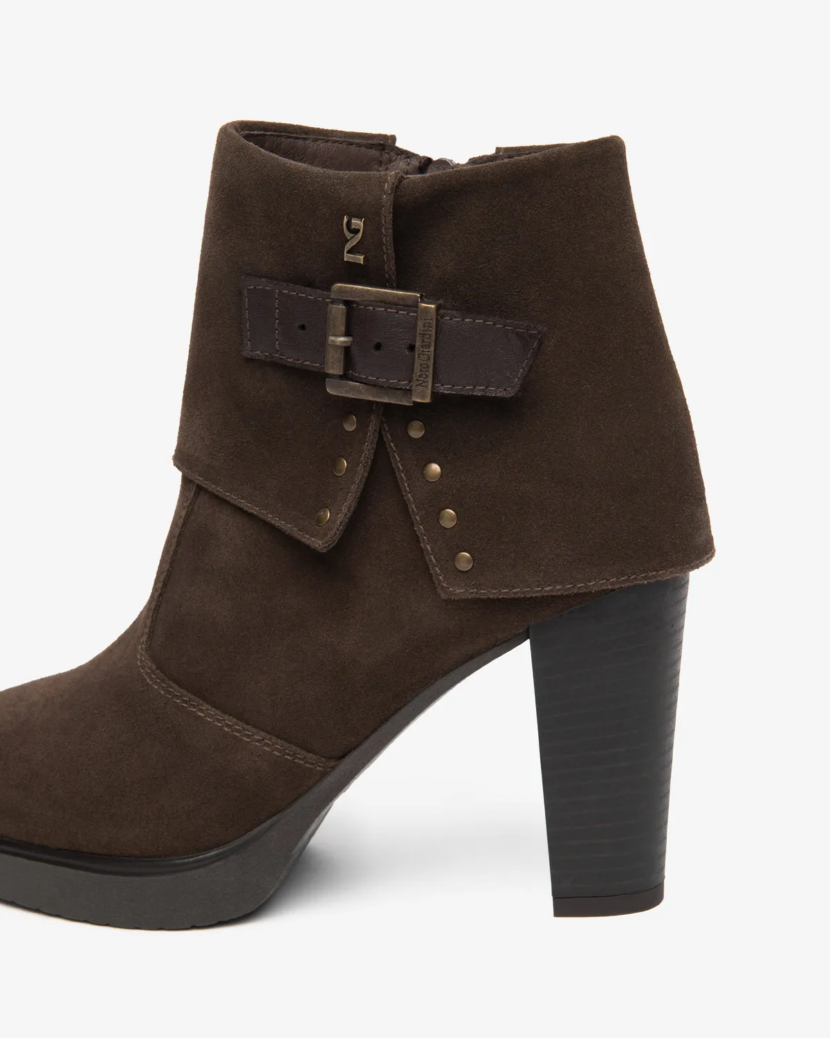 NeroGiardini botine dama piele intoarsa toc 95