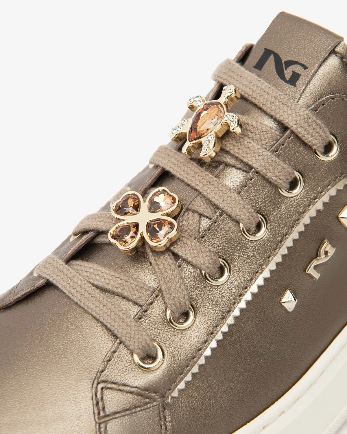 NeroGiardini sneakers piele damă cu branț memory