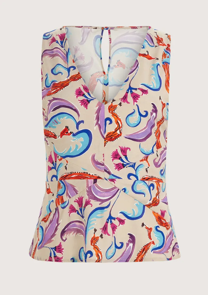 Flagelus Cristobal Roller Nude top dama decupat bej